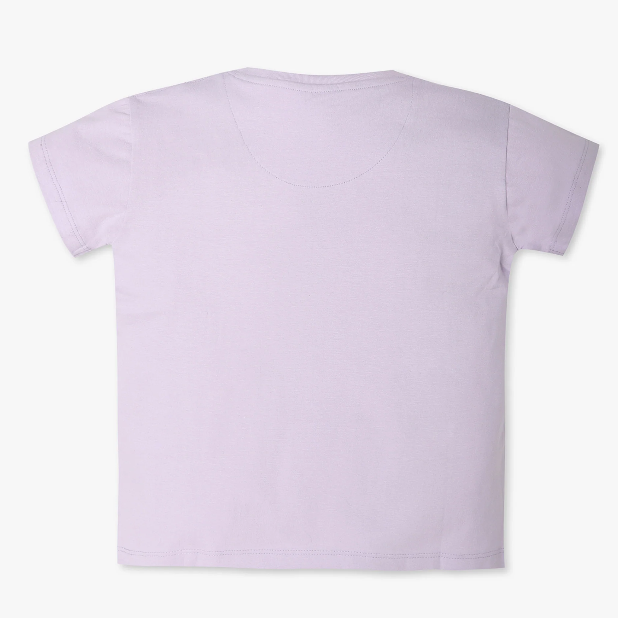 Girls Solid Crew Neck Short Sleeve T-Shirt - Image 2
