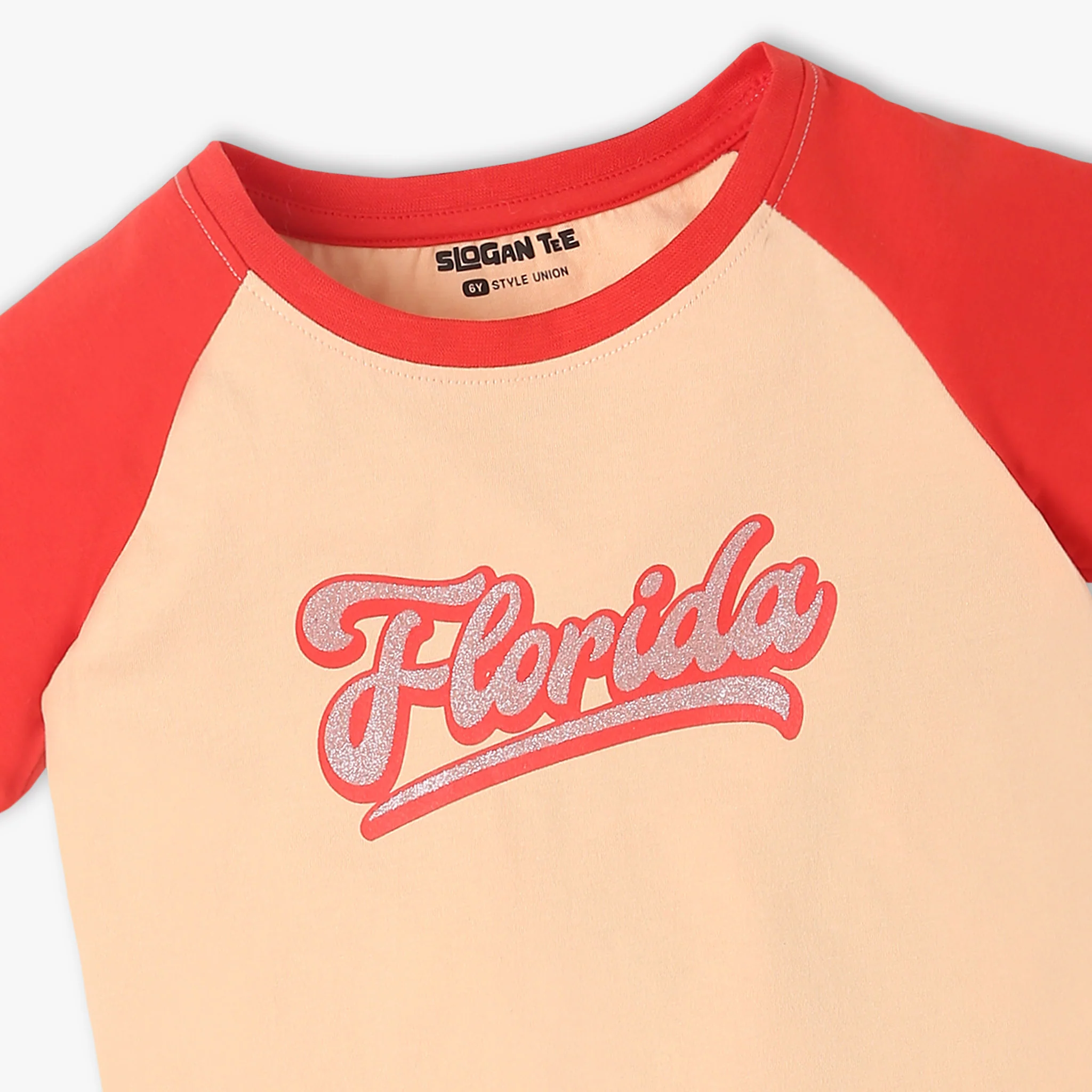 Girls Crew Neck Short Sleeve Graphic T-Shirt - Image 3