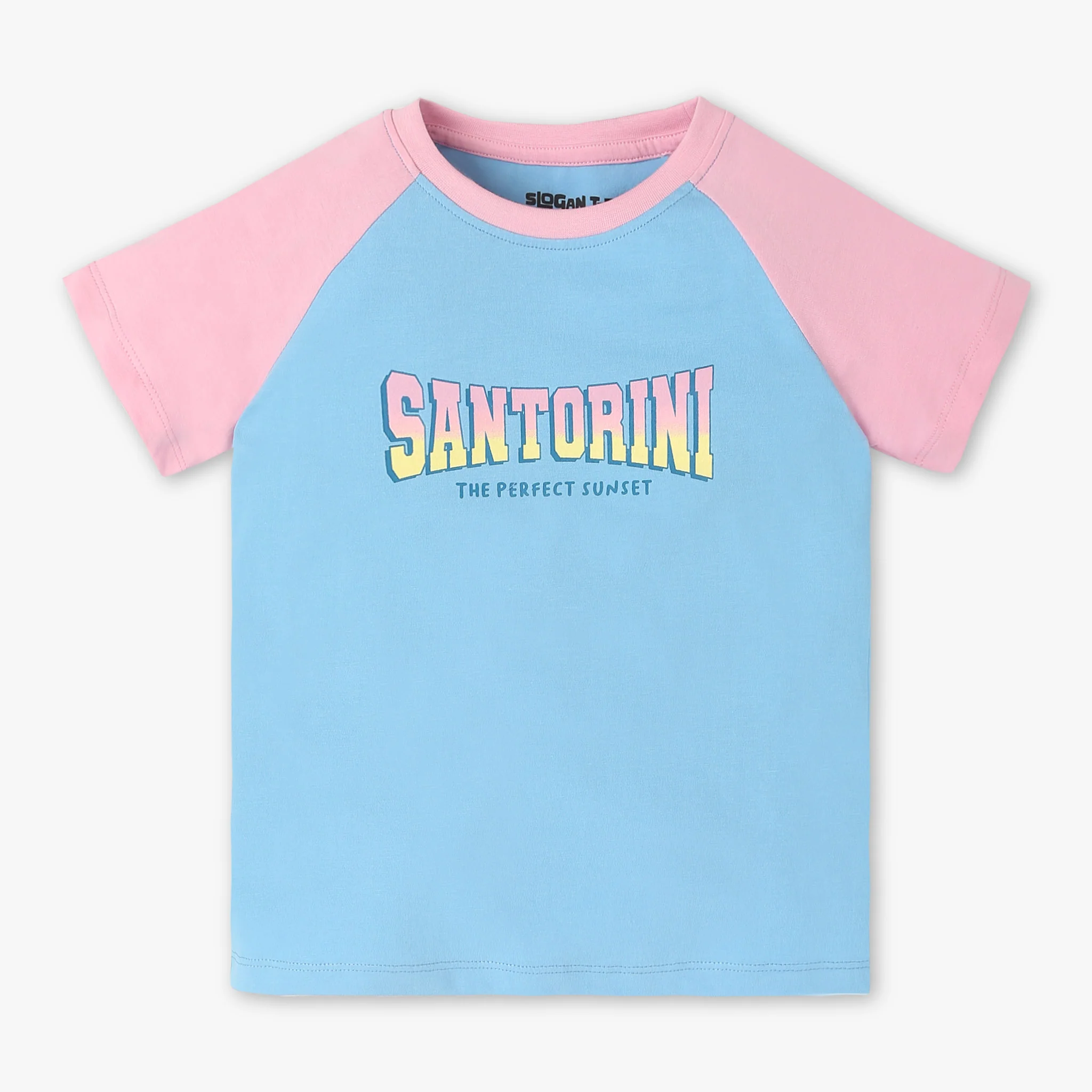 Girls Crew Neck Short Sleeve Graphic T-Shirt