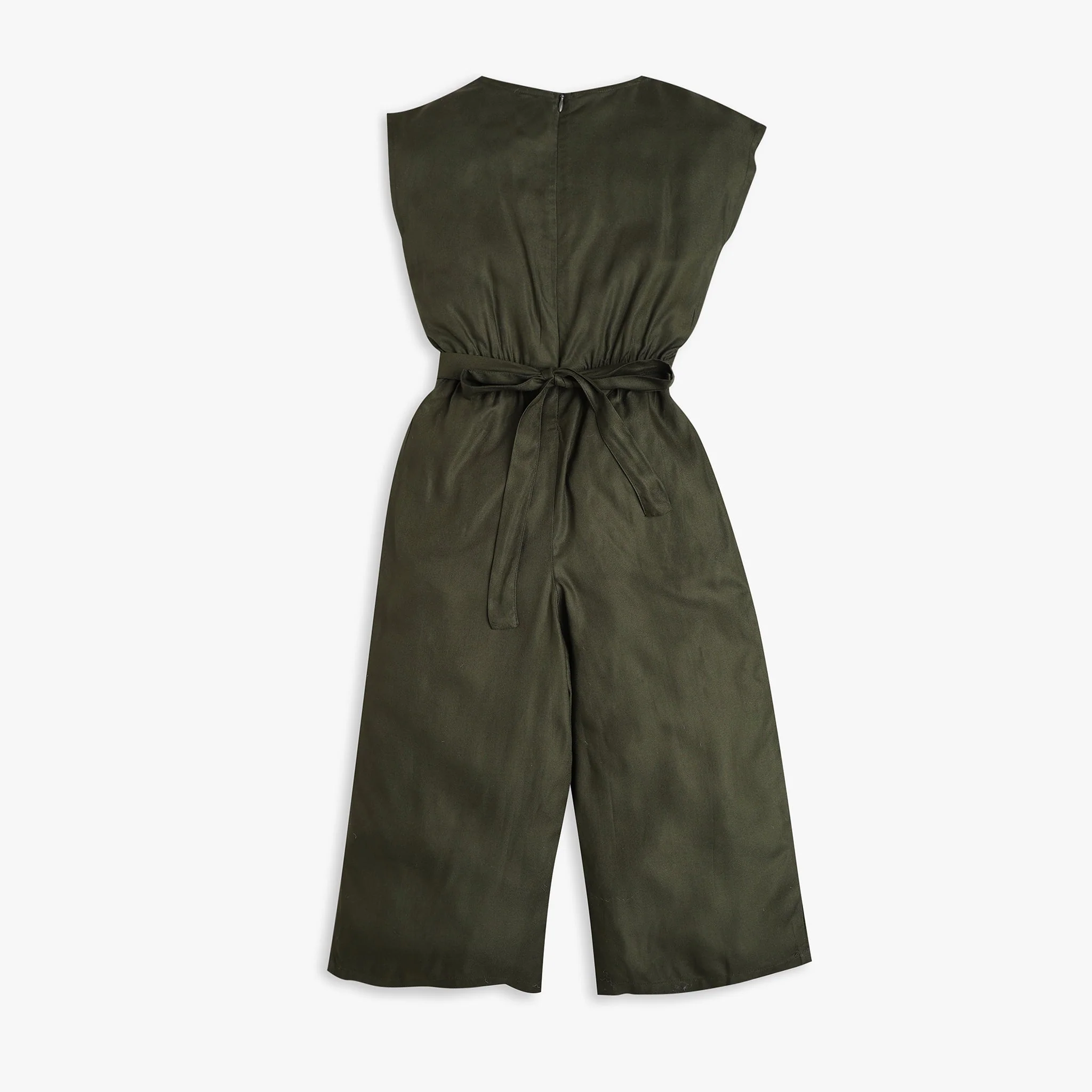 Girls Regular Fit Solid Jumpsuit - Image 5