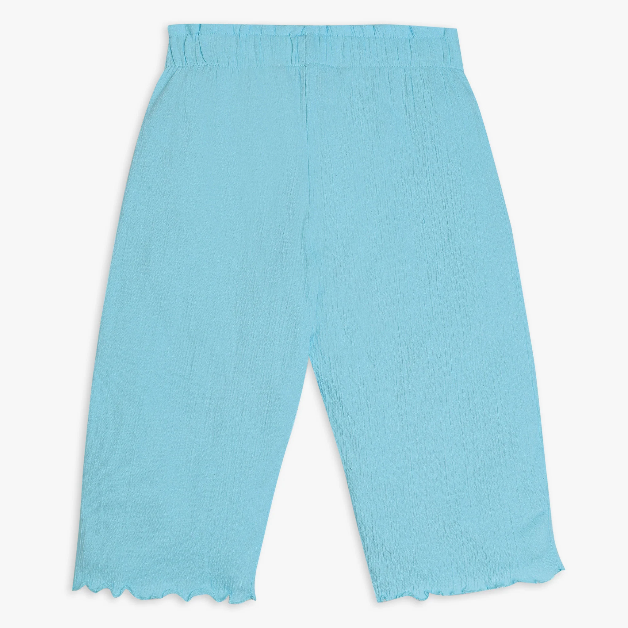 Girls Regular Fit Solid Mid Rise Culottes - Image 2