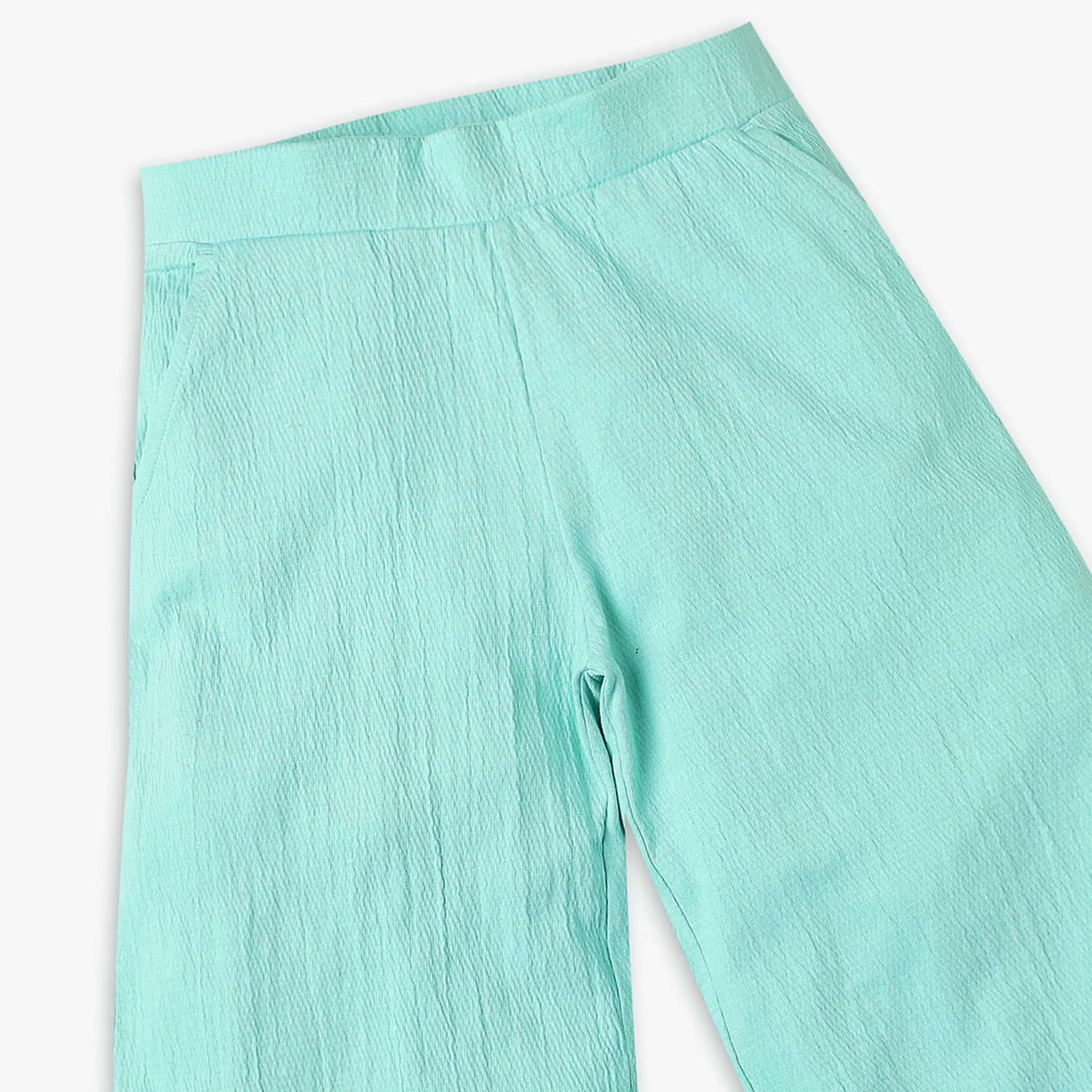 Girls Regular Fit Solid Mid Rise Culottes - Image 3