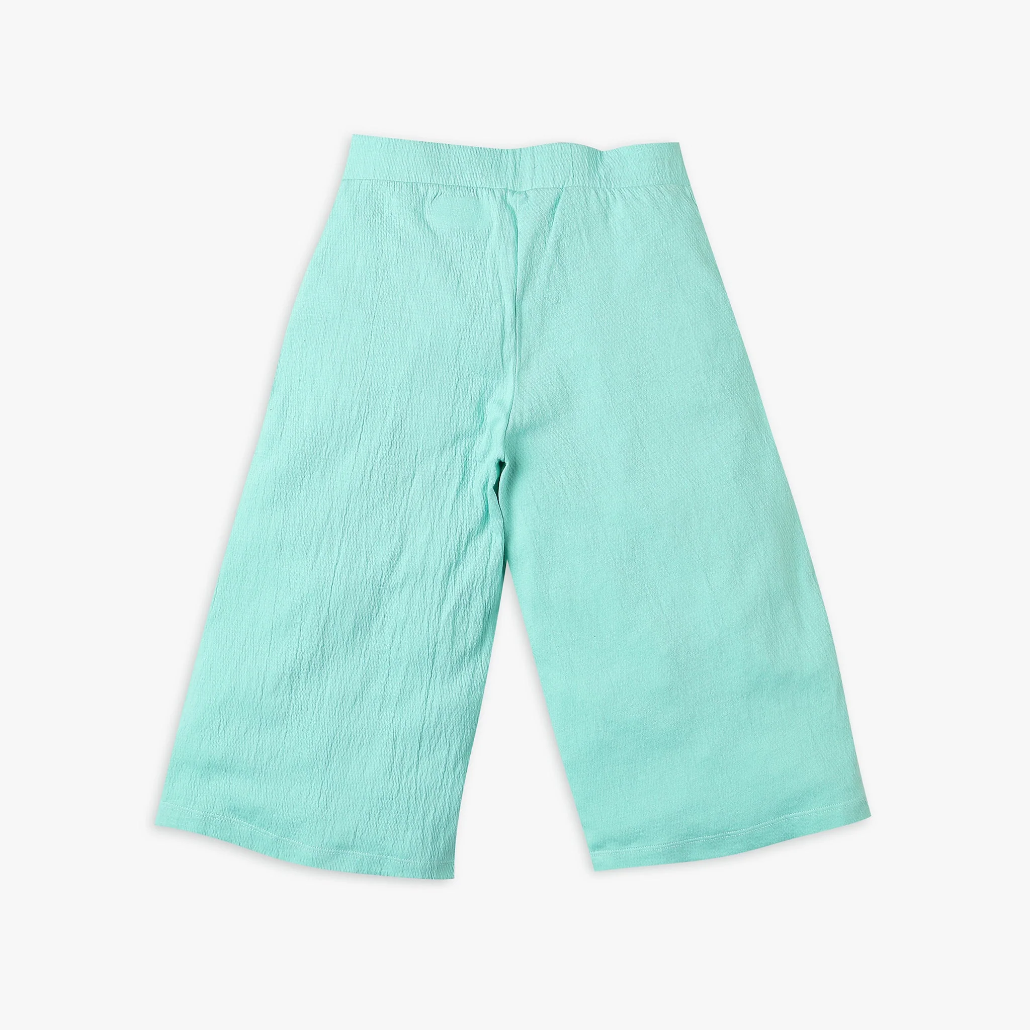 Girls Regular Fit Solid Mid Rise Culottes - Image 5