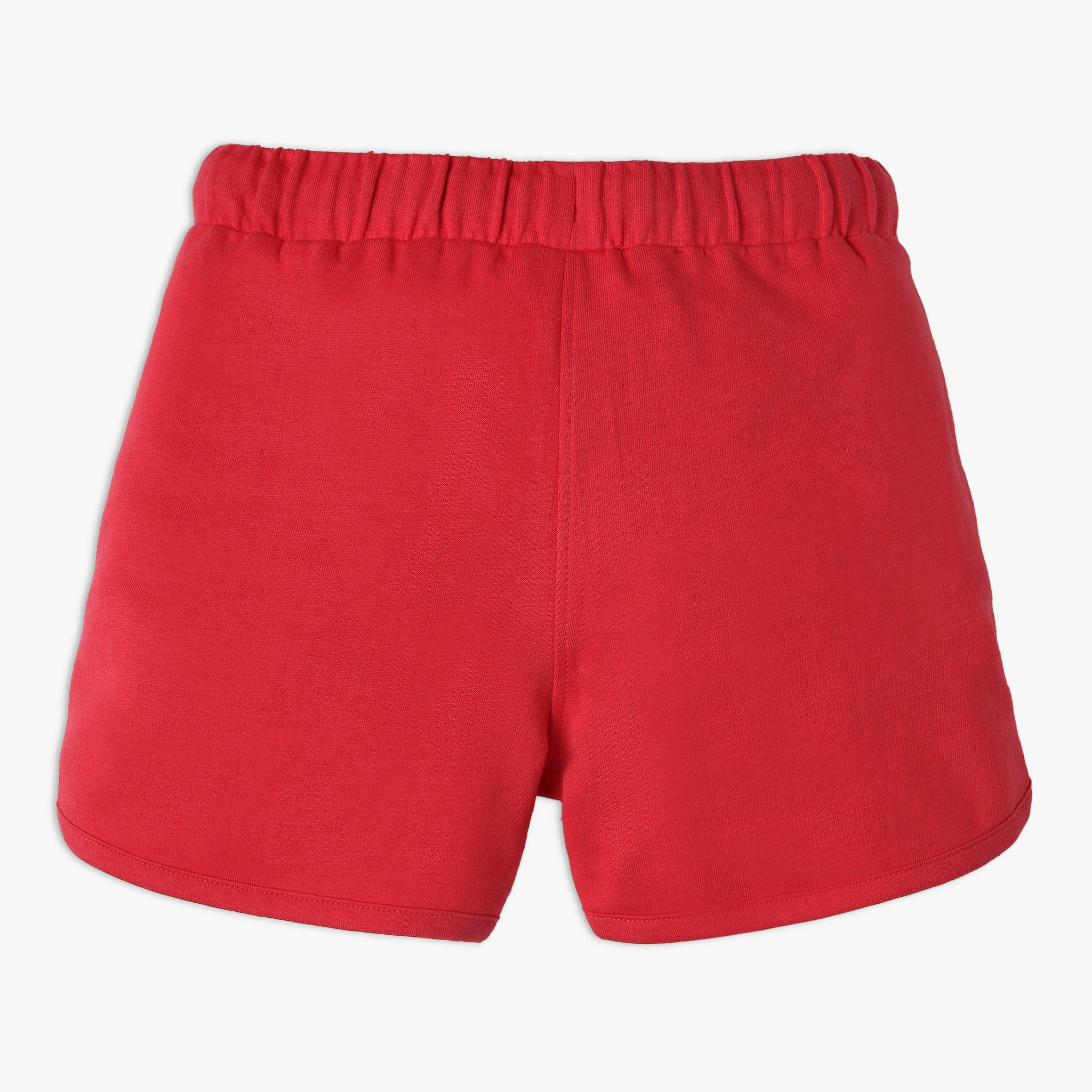 Girls Regular Fit Solid Mid Rise Shorts