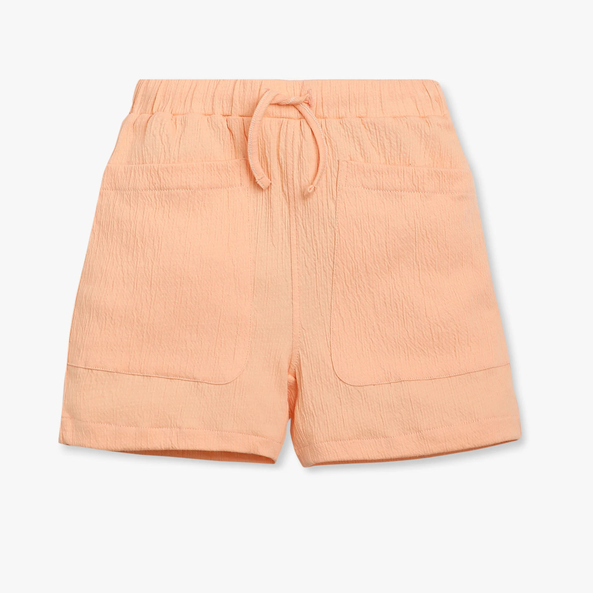 Girls Regular Fit Solid Mid Rise Shorts - Image 4