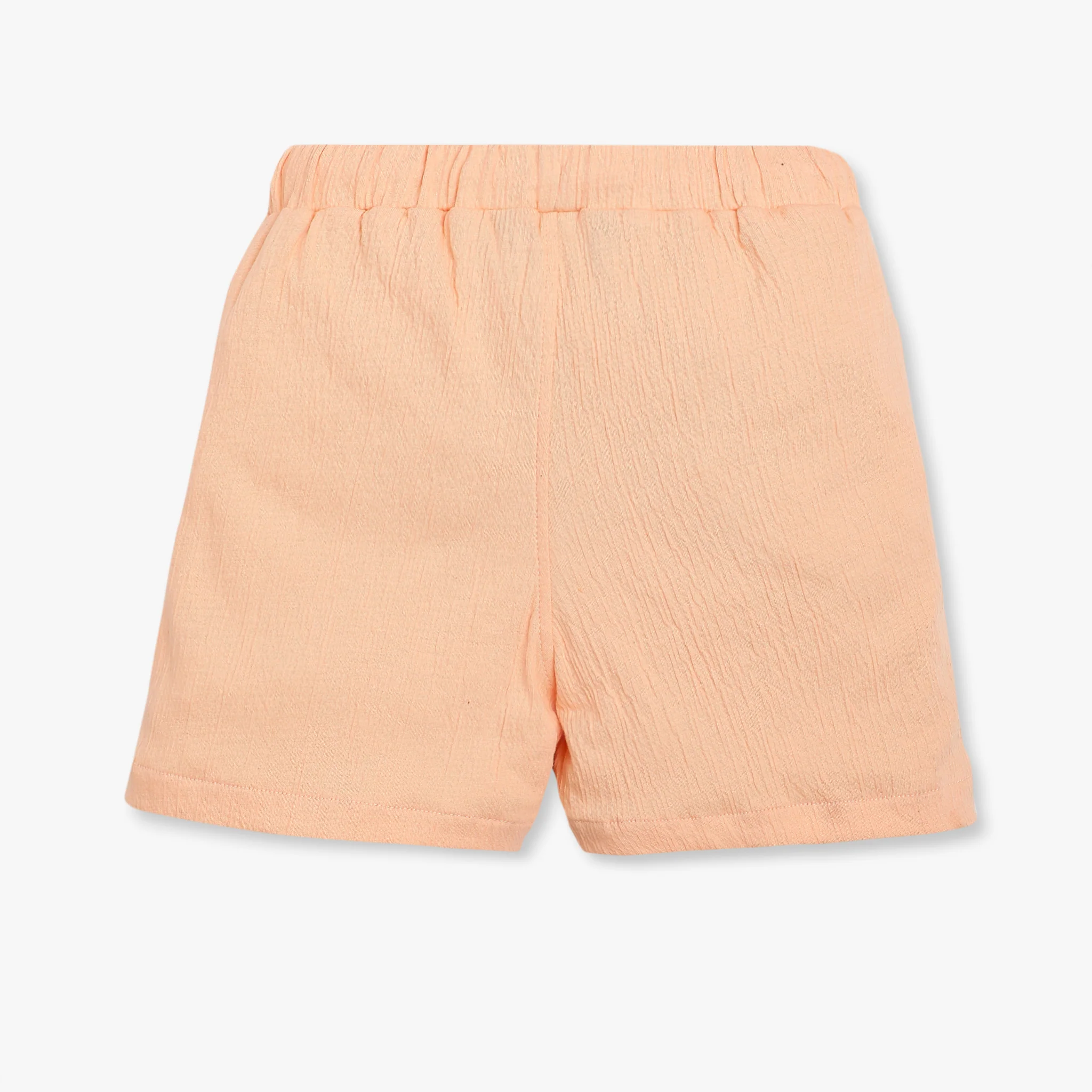 Girls Regular Fit Solid Mid Rise Shorts - Image 5
