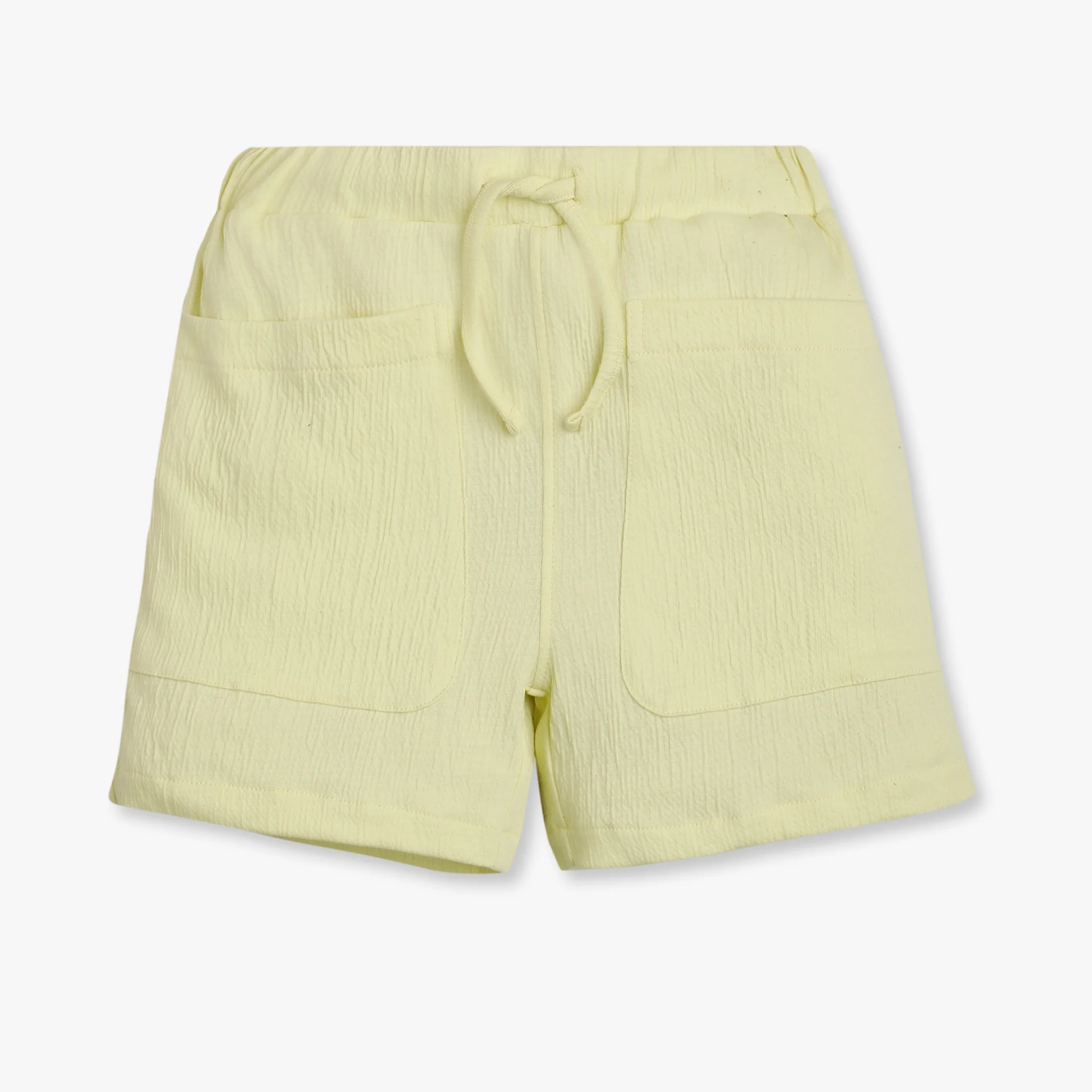 Girls Regular Fit Solid Mid Rise Shorts - Image 7