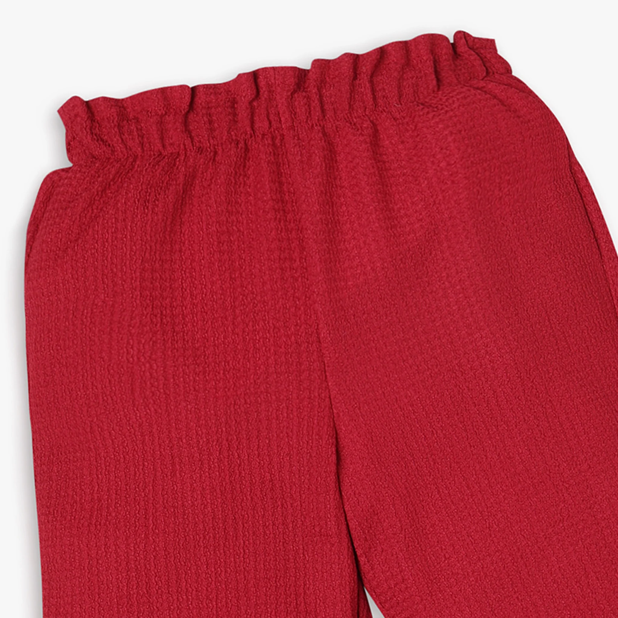 Girls Regular Fit Solid Palazzos - Image 3
