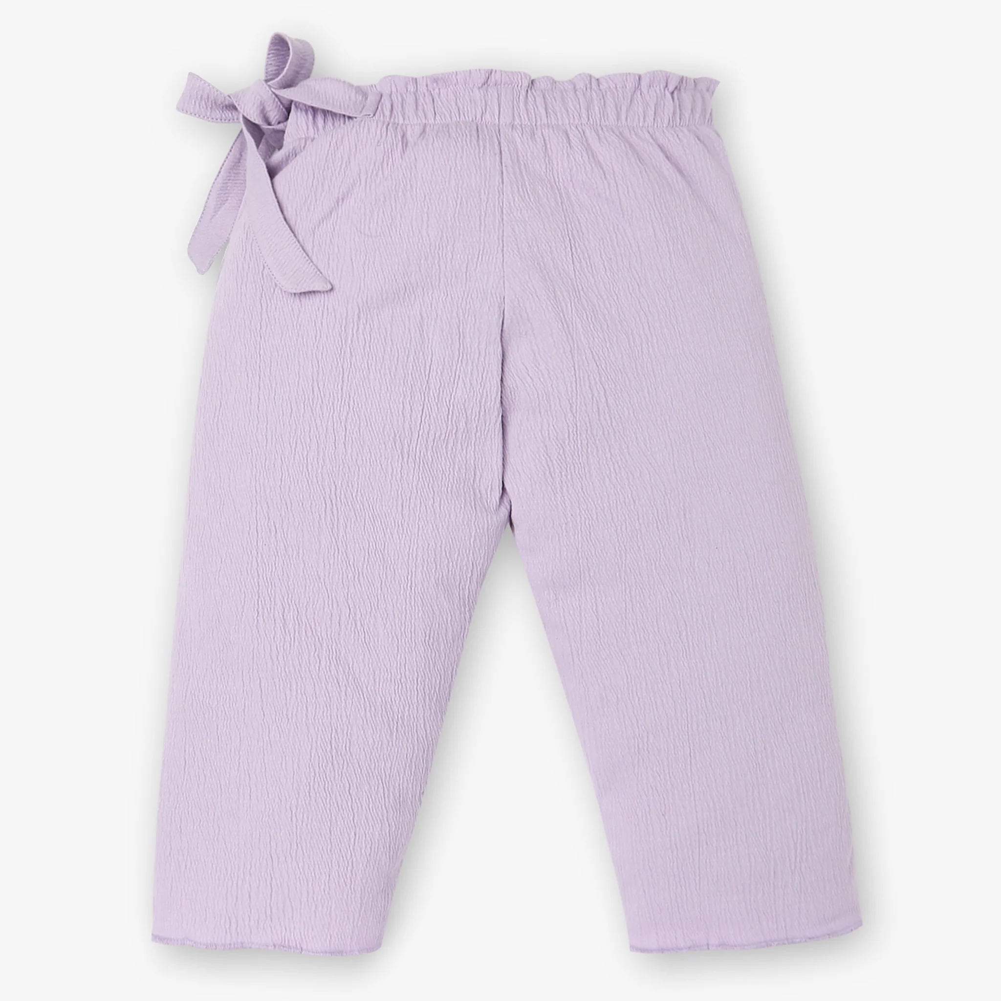 Girls Stylish Culottes With Paper Bag Waistband and Belt - Image 14