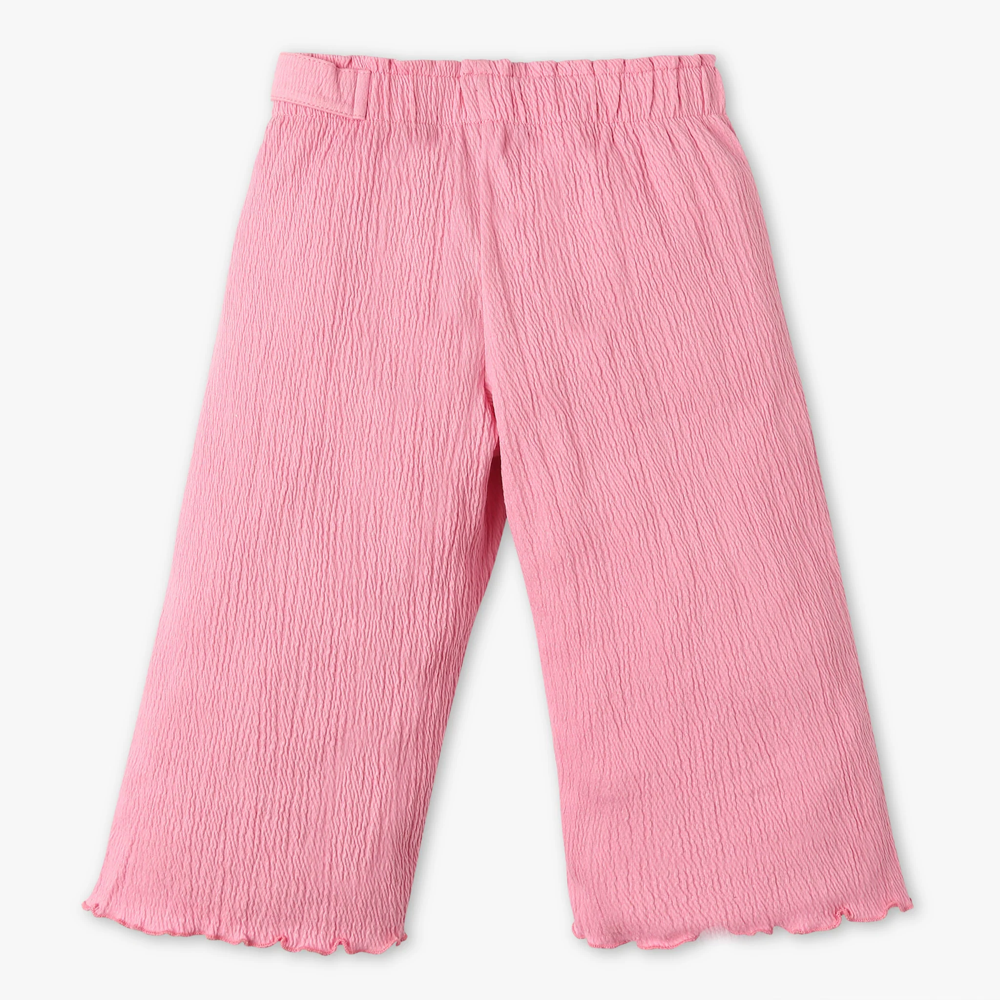 Girls Stylish Culottes With Paper Bag Waistband and Belt - Image 8