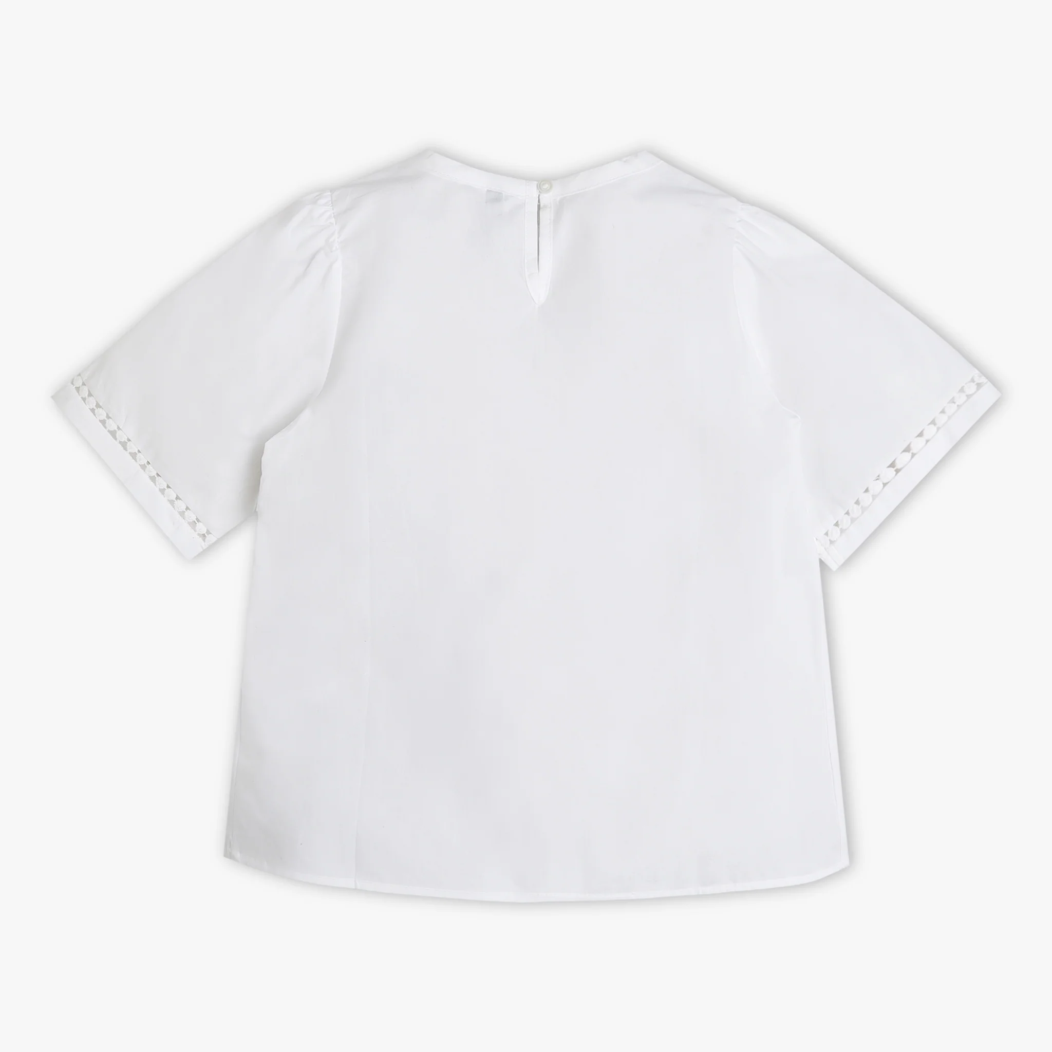 Girls Solid Short Sleeve Regular Fit Top - Image 2