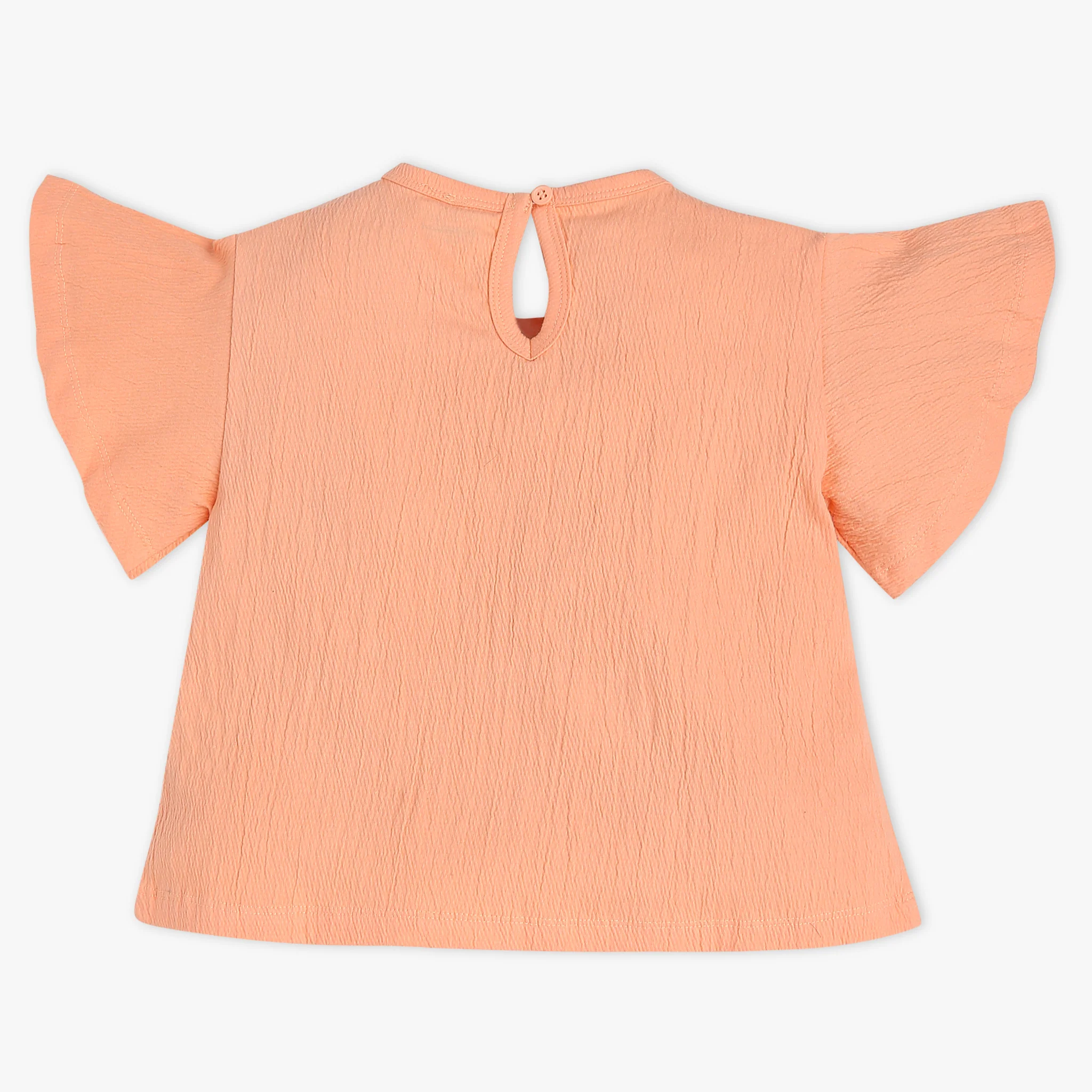 Girls Scoop Neck Cropped Fashion Crop Top - Image 2