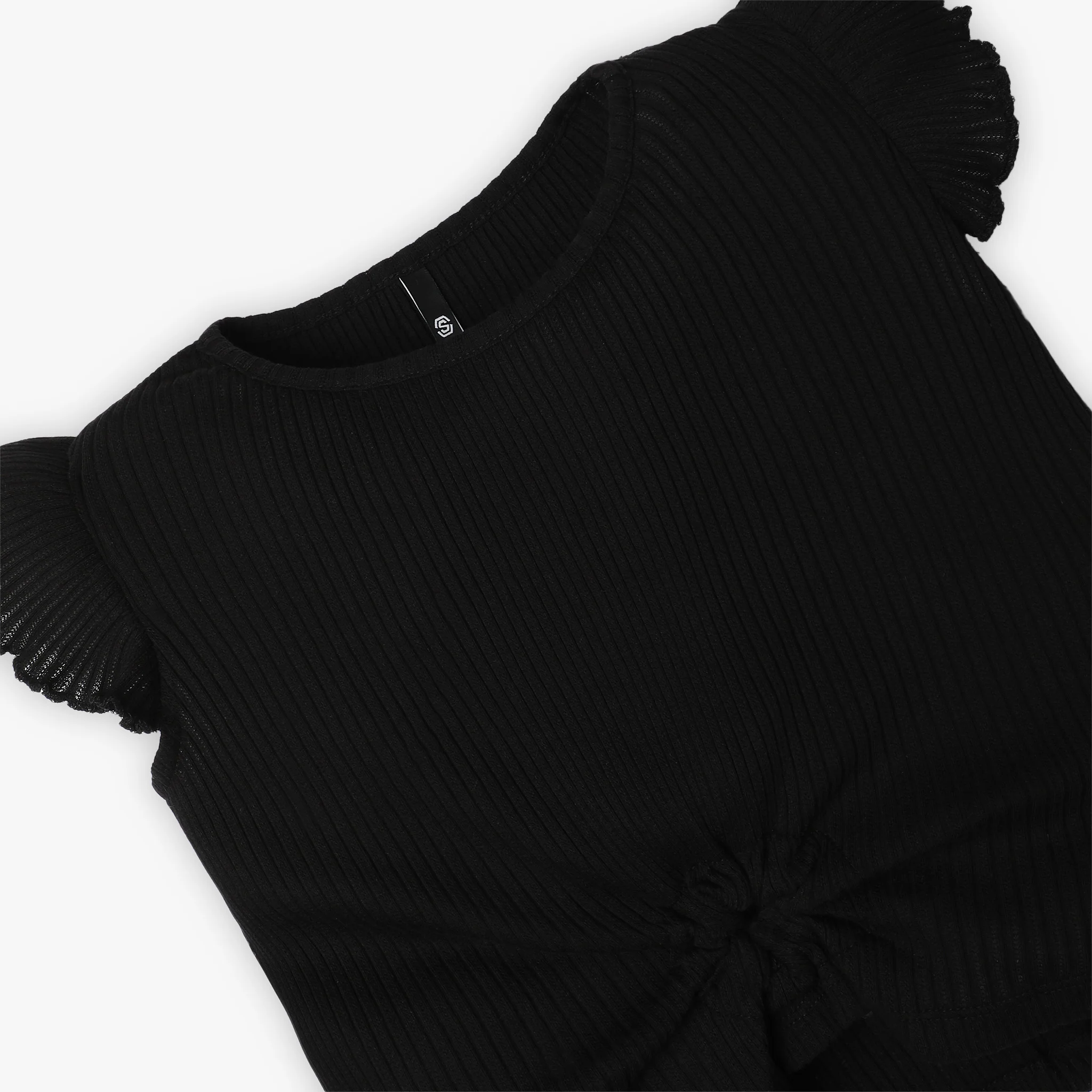 Girls Regular Fit Solid T-Shirt - Image 3