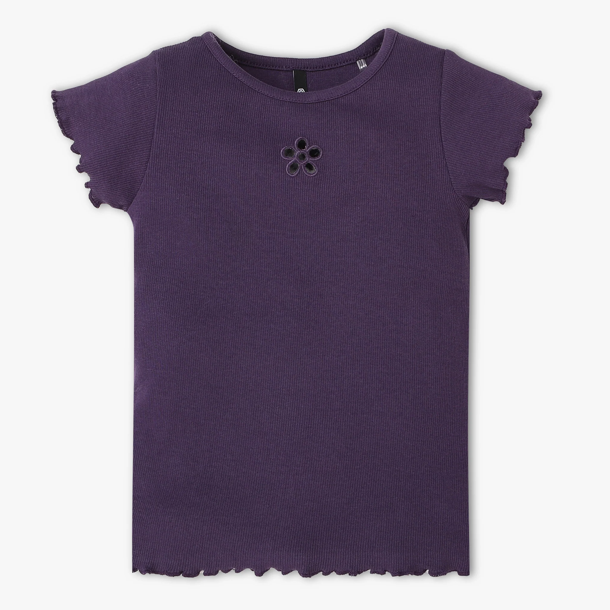 Girls Solid Crew Neck T-Shirt - Image 13