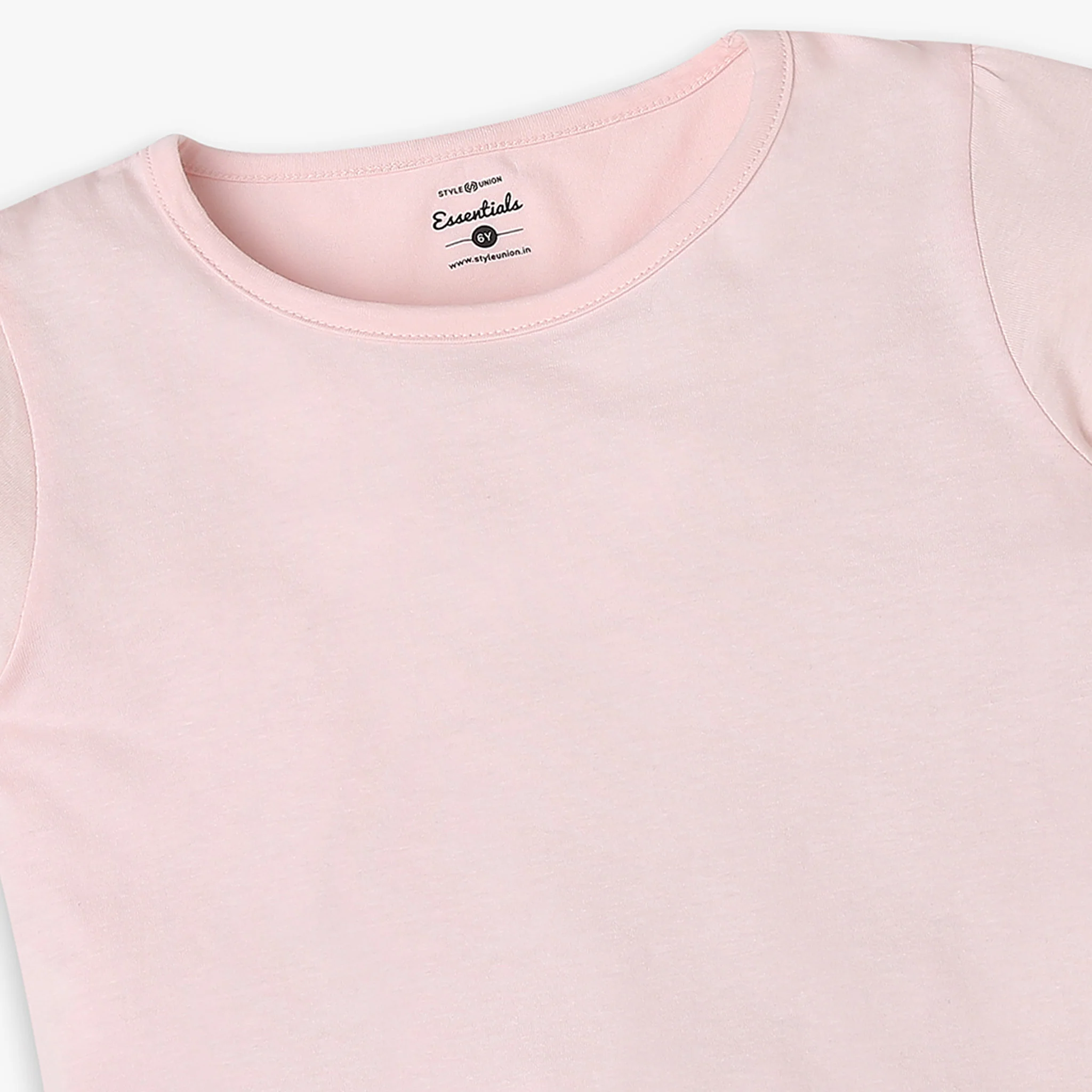 Girls Regular Fit Solid T-Shirt - Image 6