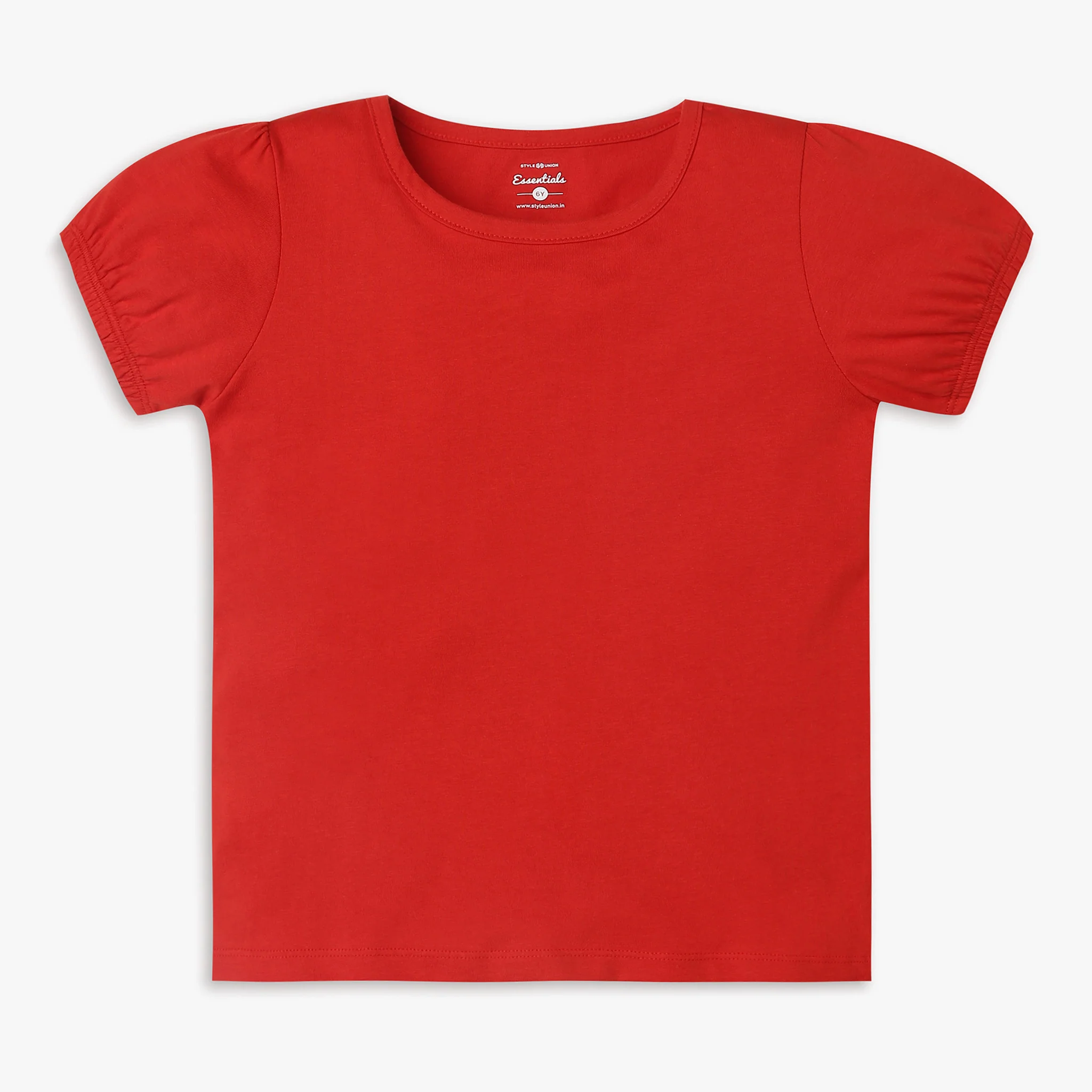 Girls Regular Fit Solid T-Shirt - Image 7