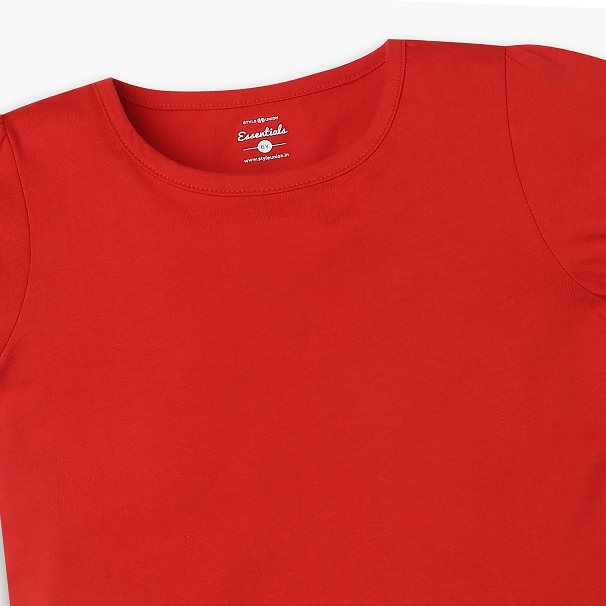 Girls Regular Fit Solid T-Shirt - Image 9
