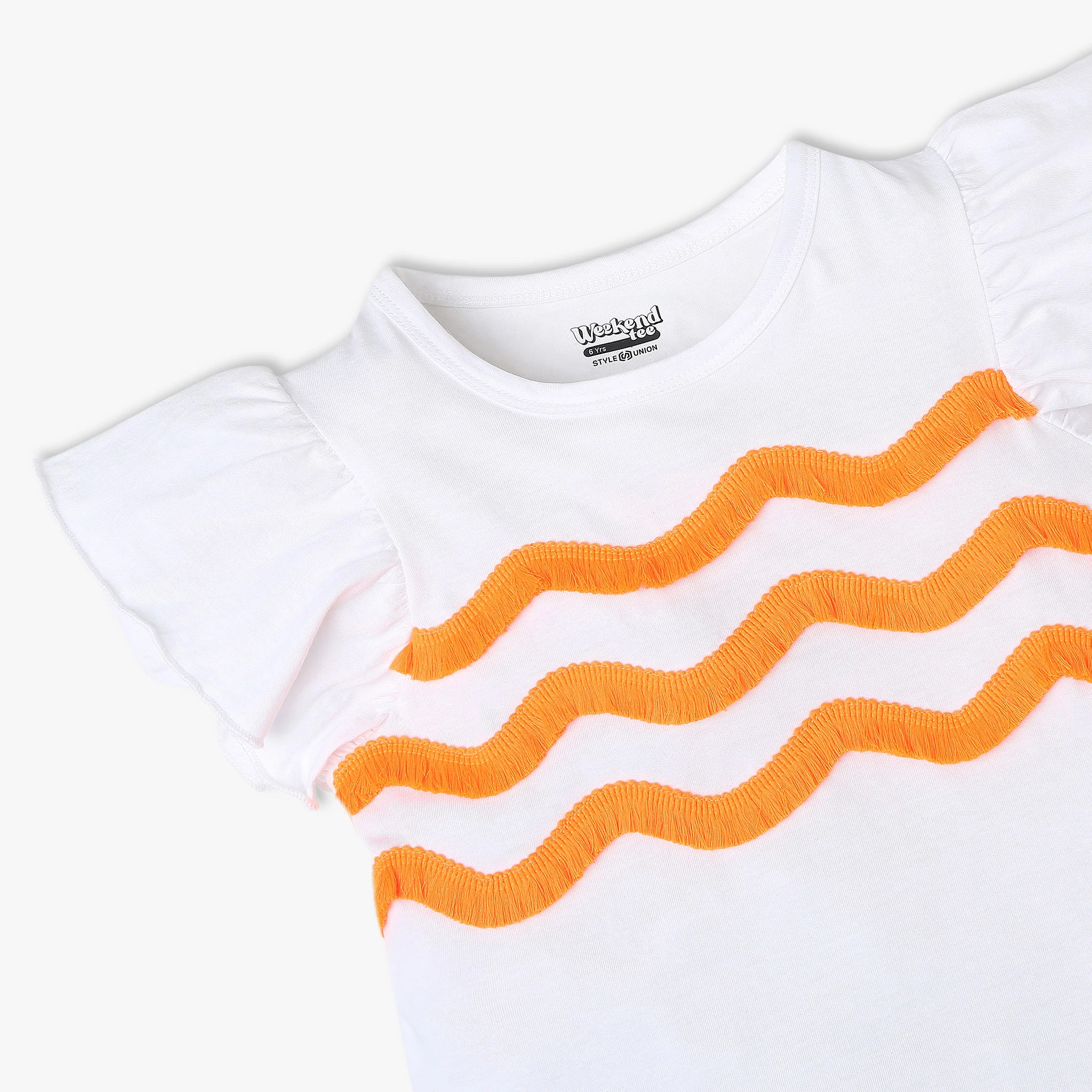 Girls Regular Fit Solid T-Shirt - Image 3