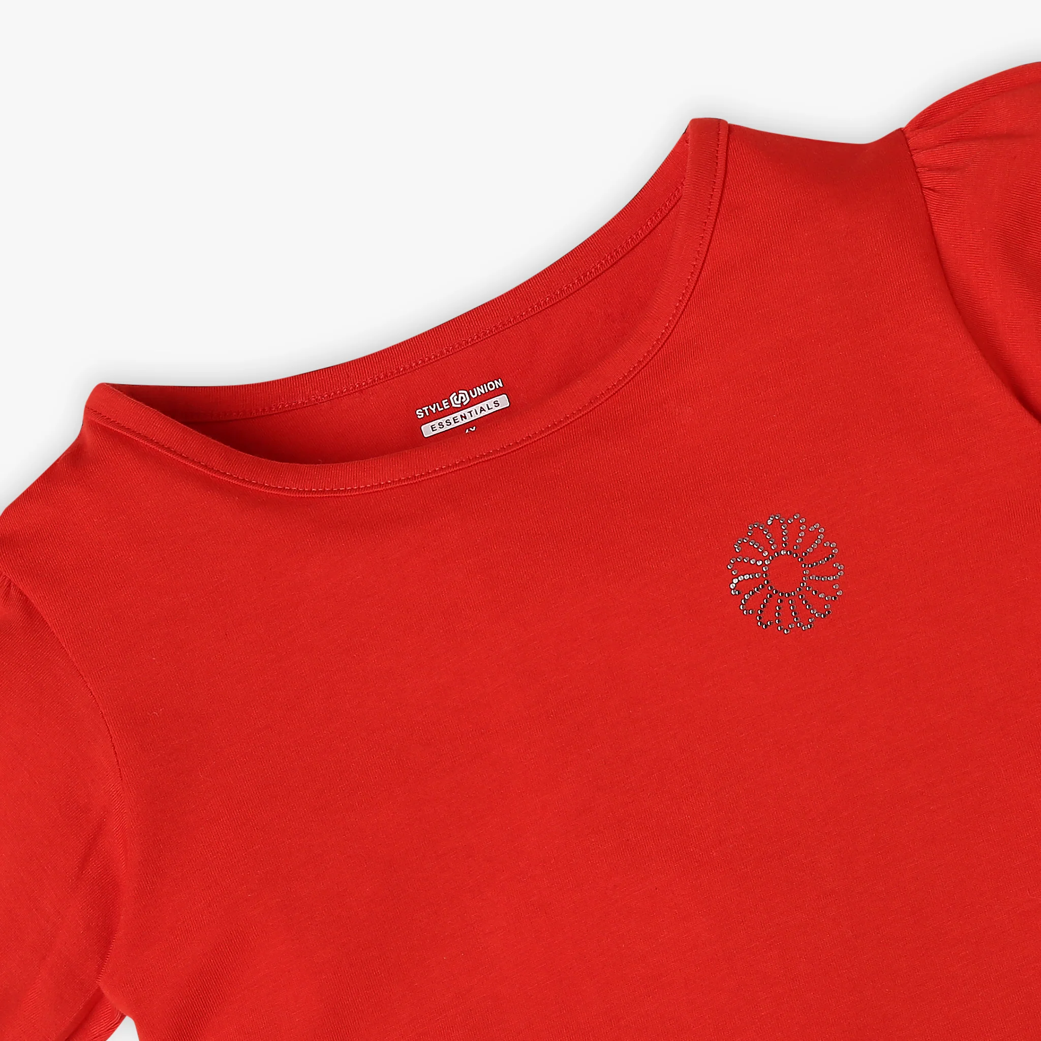Girls Regular Fit Solid T-Shirt - Image 6