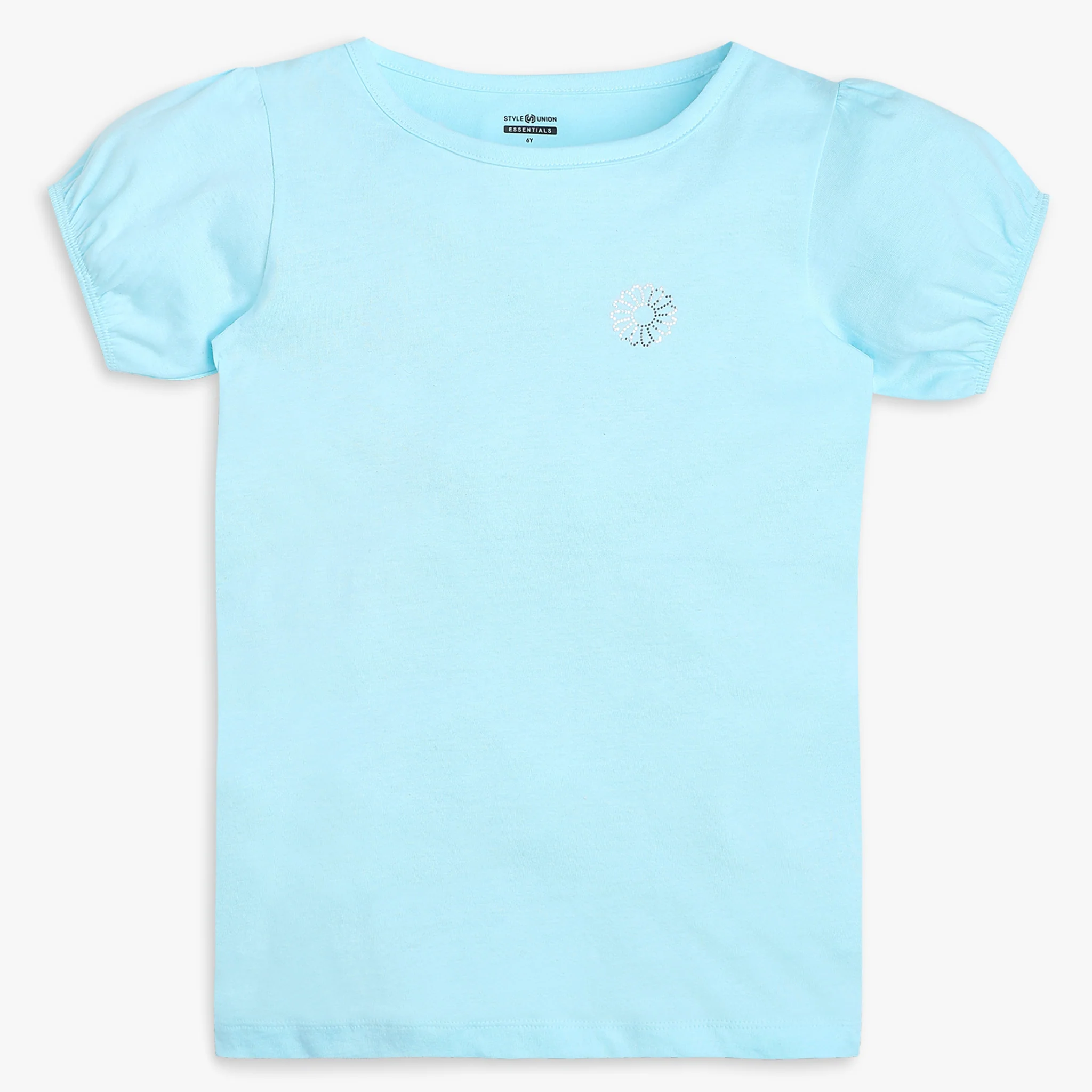 Girls Regular Fit Solid T-Shirt - Image 7