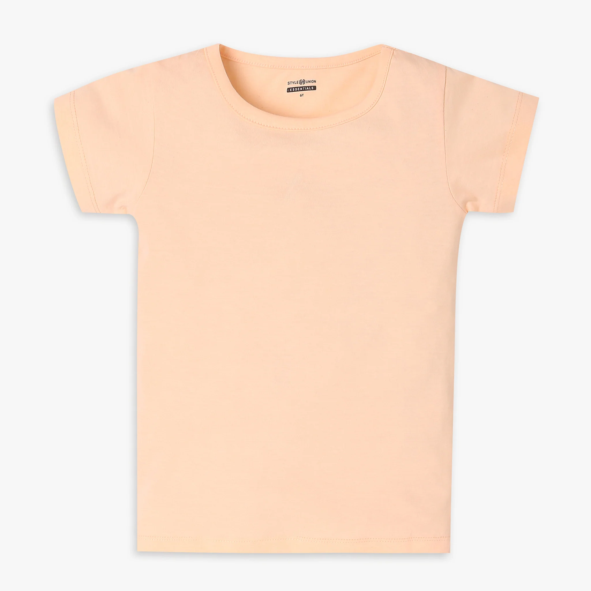 Girls Regular Fit Solid T-Shirt - Image 4