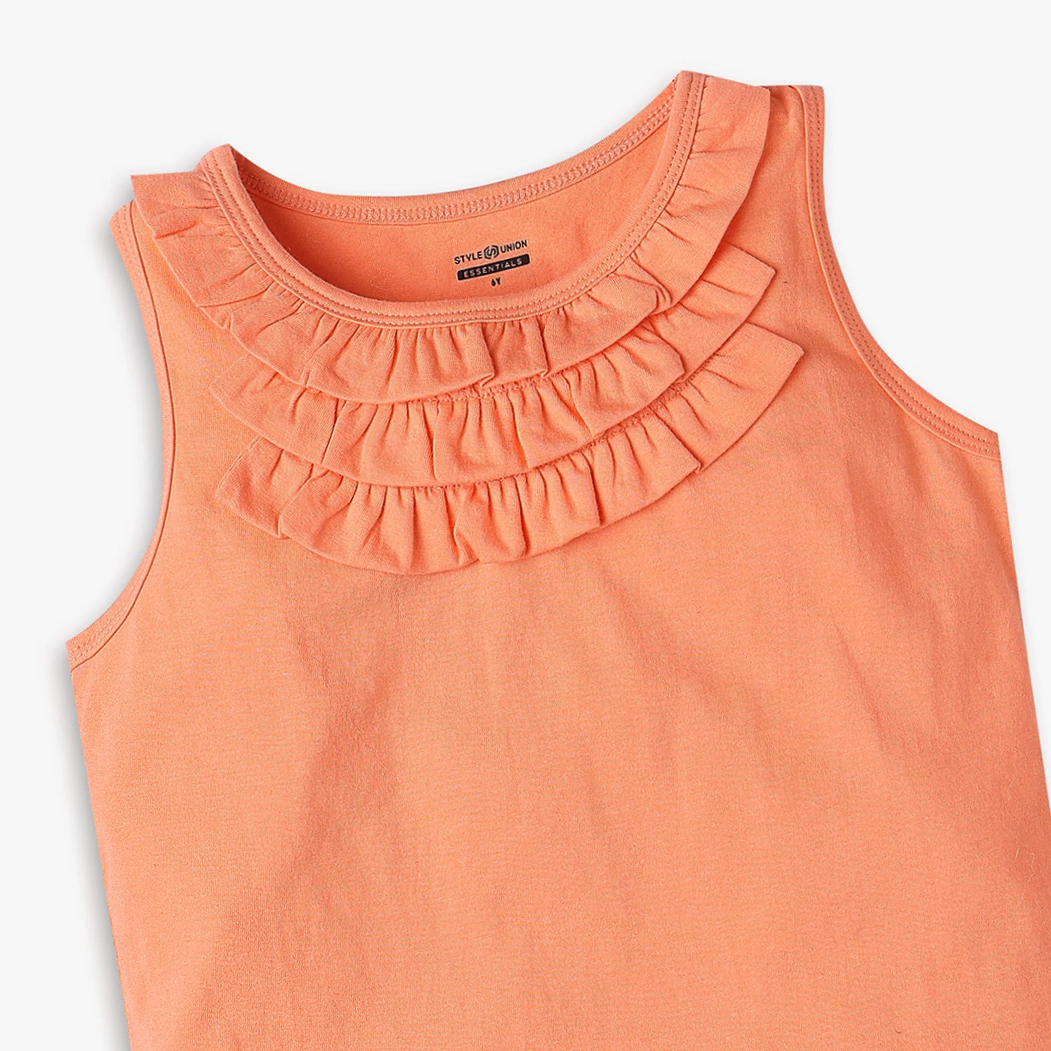 Girls Regular Fit Solid T-Shirt - Image 6