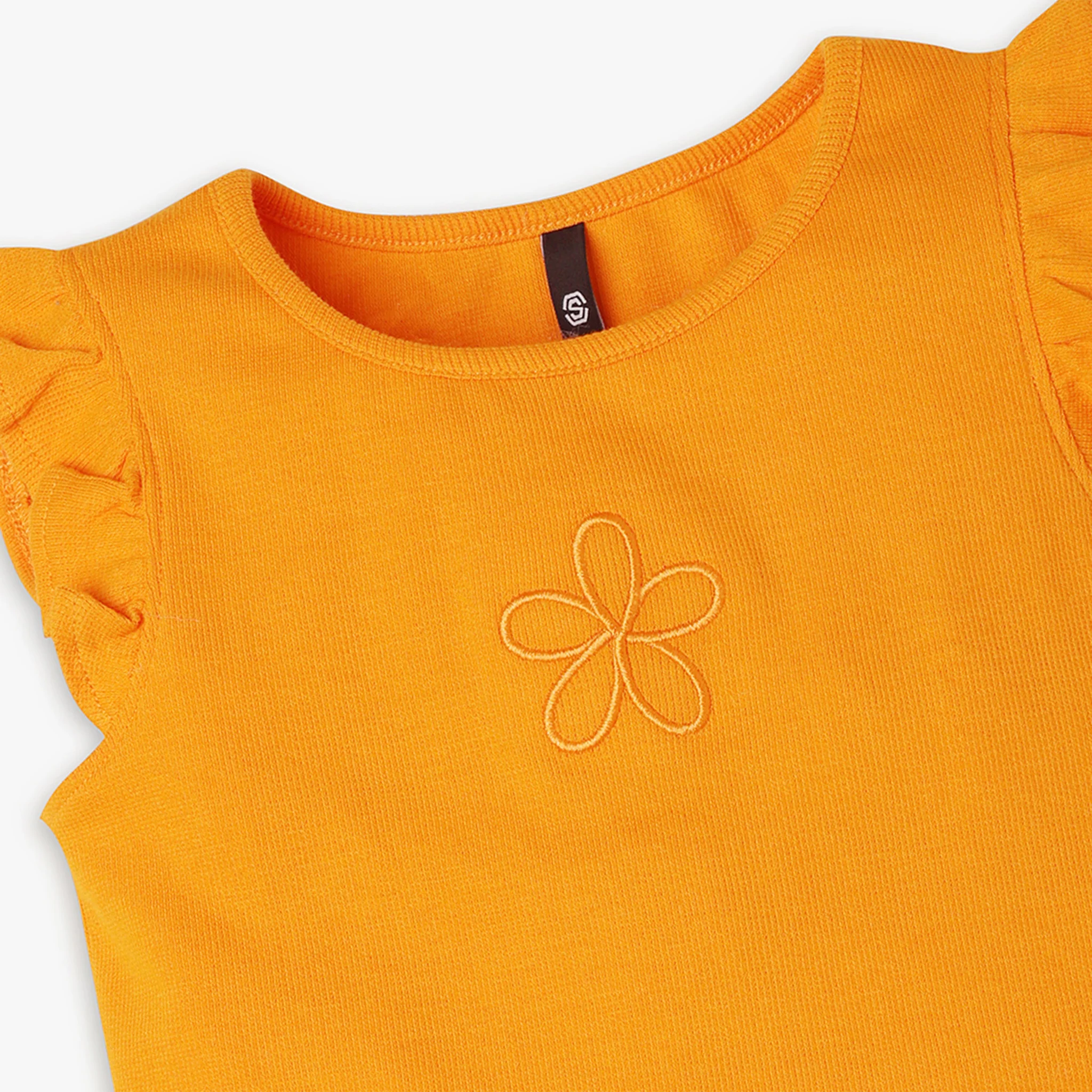 Girls Regular Fit Solid T-Shirt - Image 6