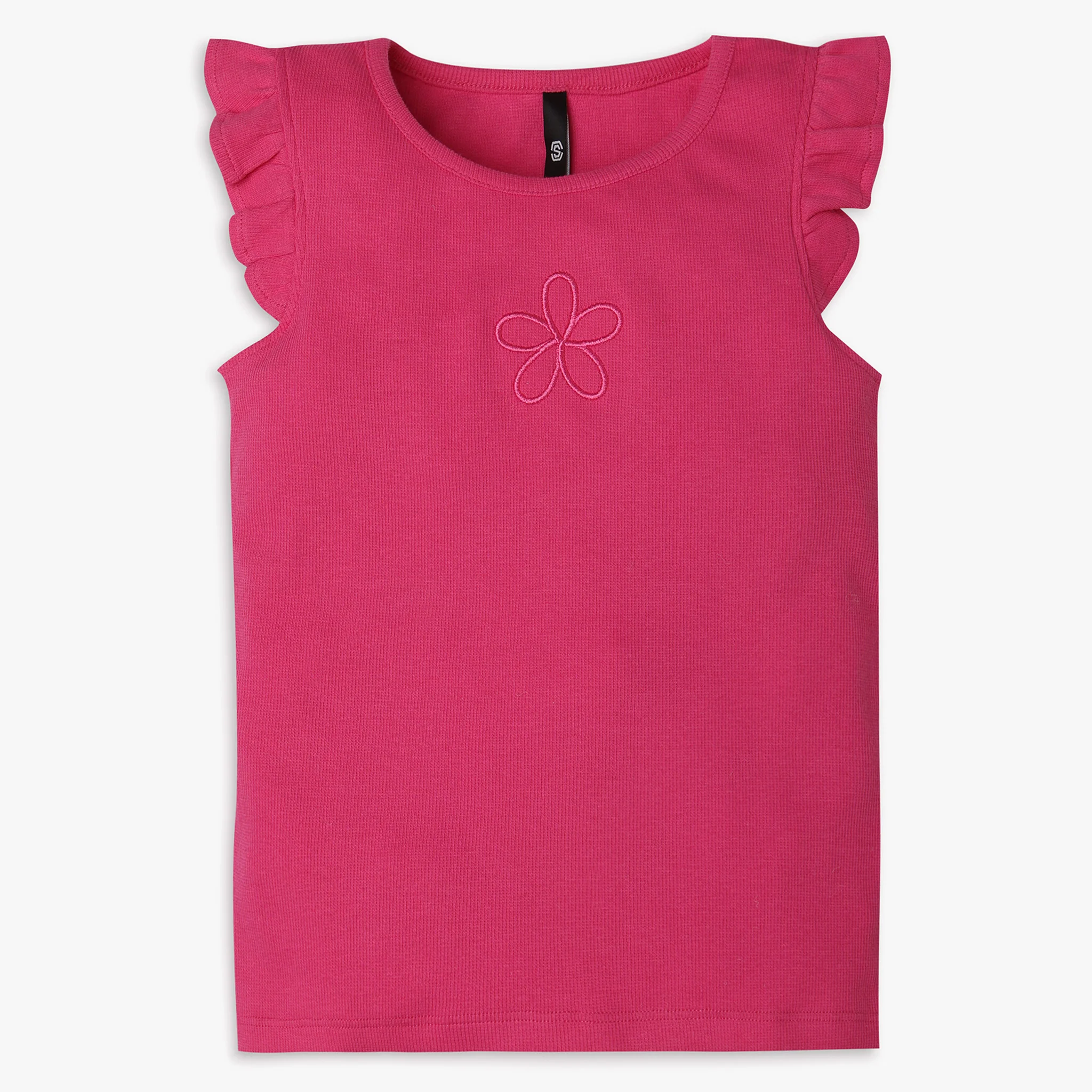 Girls Regular Fit Solid T-Shirt - Image 4