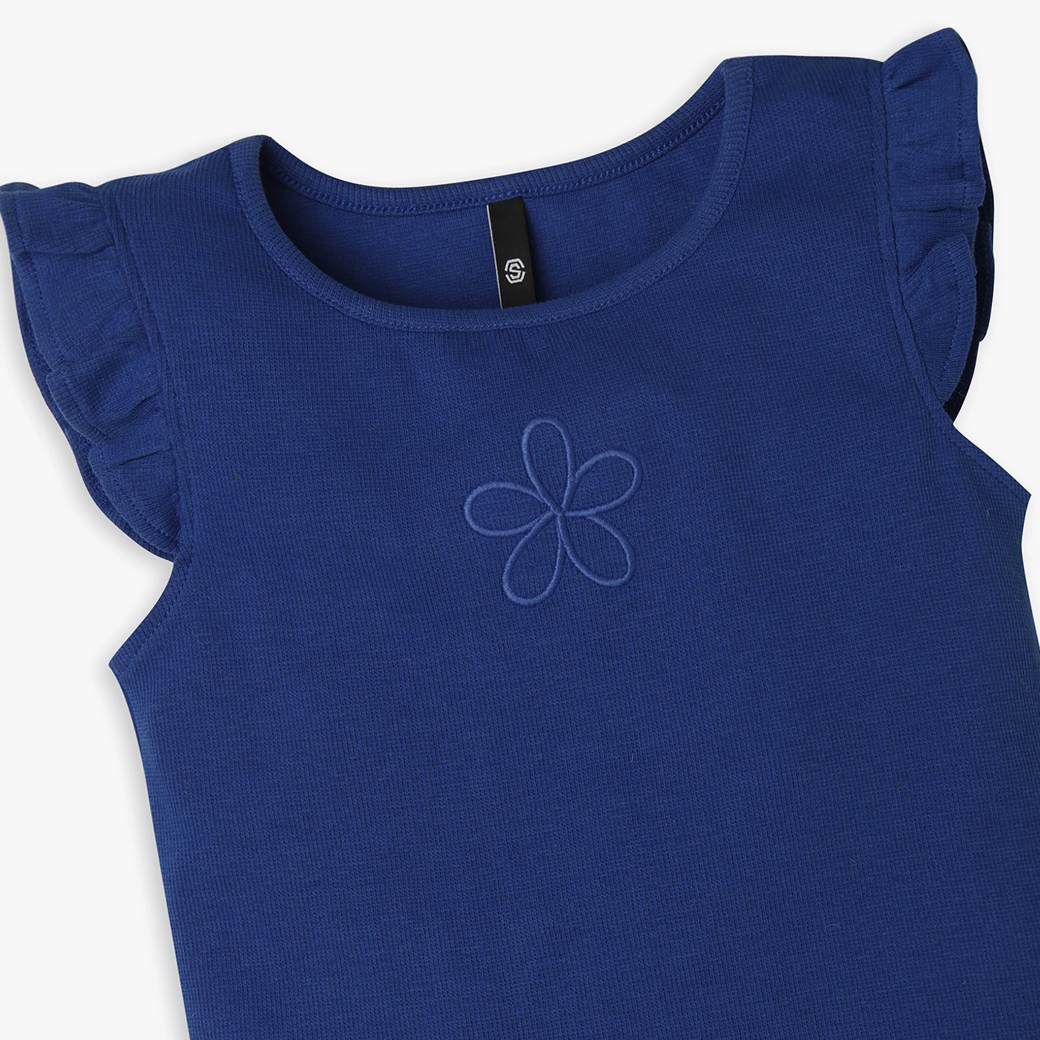 Girls Regular Fit Solid T-Shirt - Image 3
