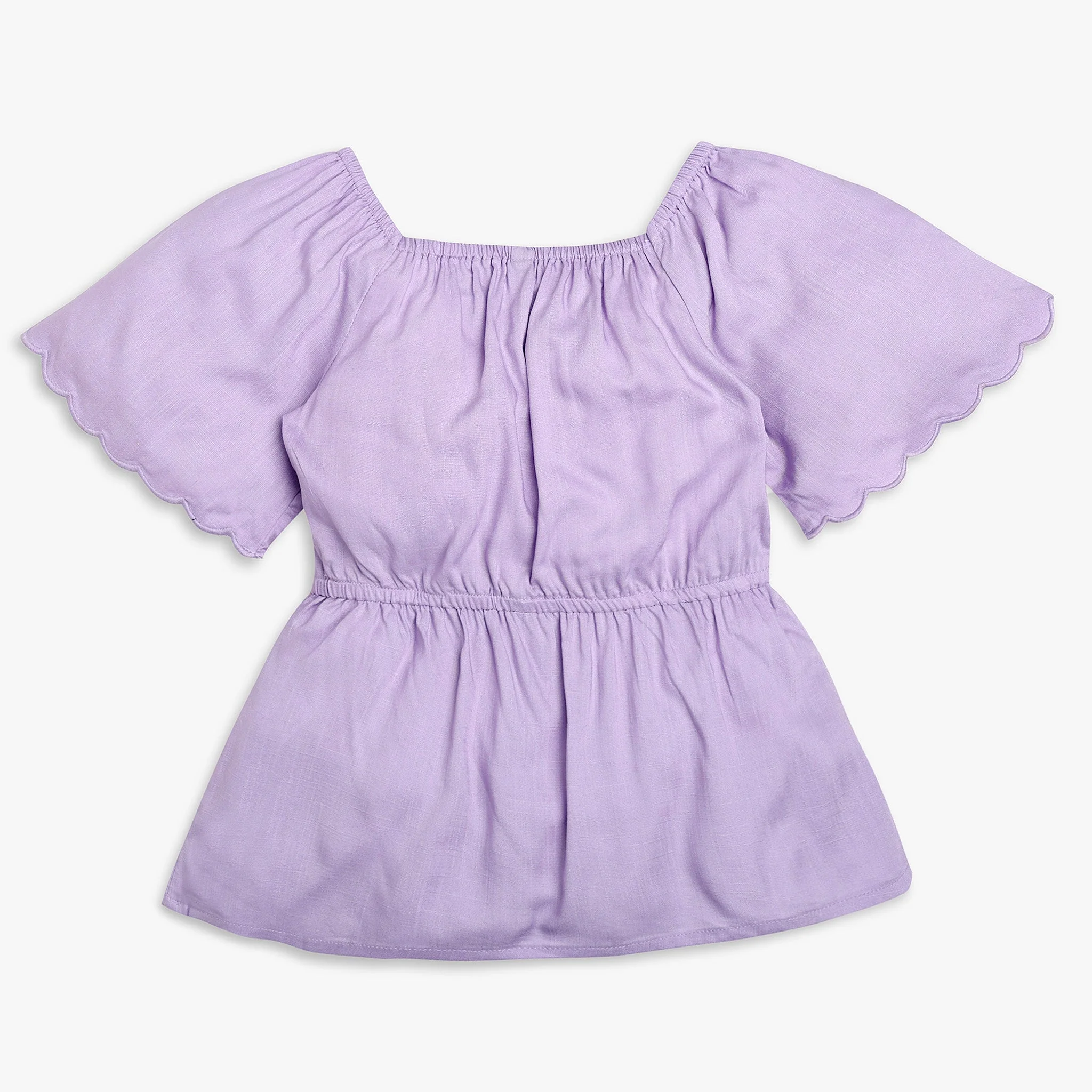 Girls Regular Fit Solid Top - Image 2