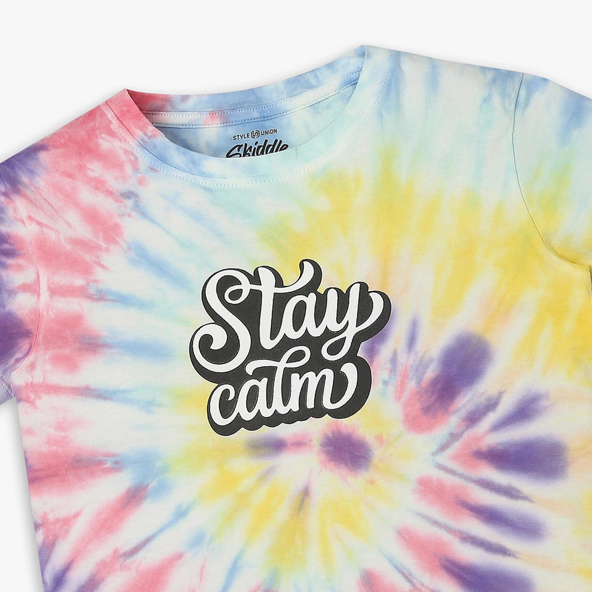 Girls Regular Fit Tie - Dye T-Shirt - Image 3