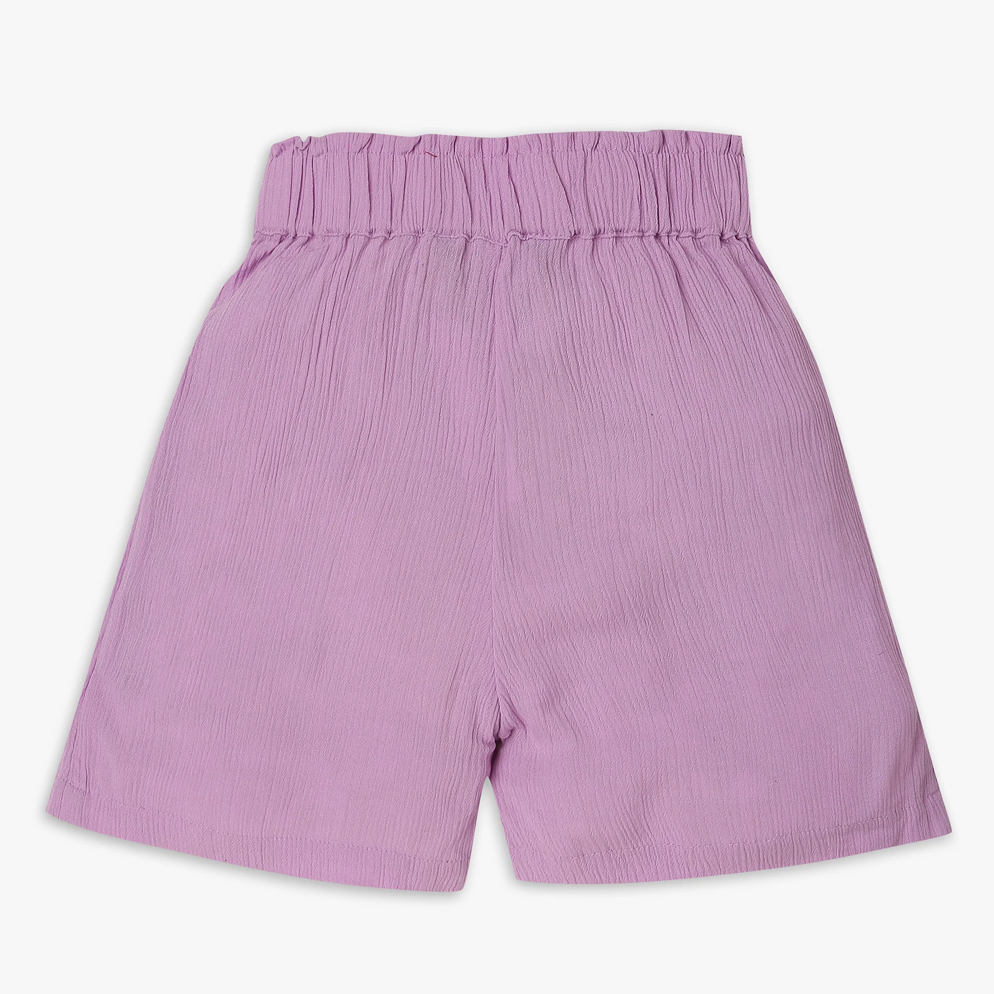 Girls Relaxed Fit Embroidered Mid Rise Shorts - Image 6