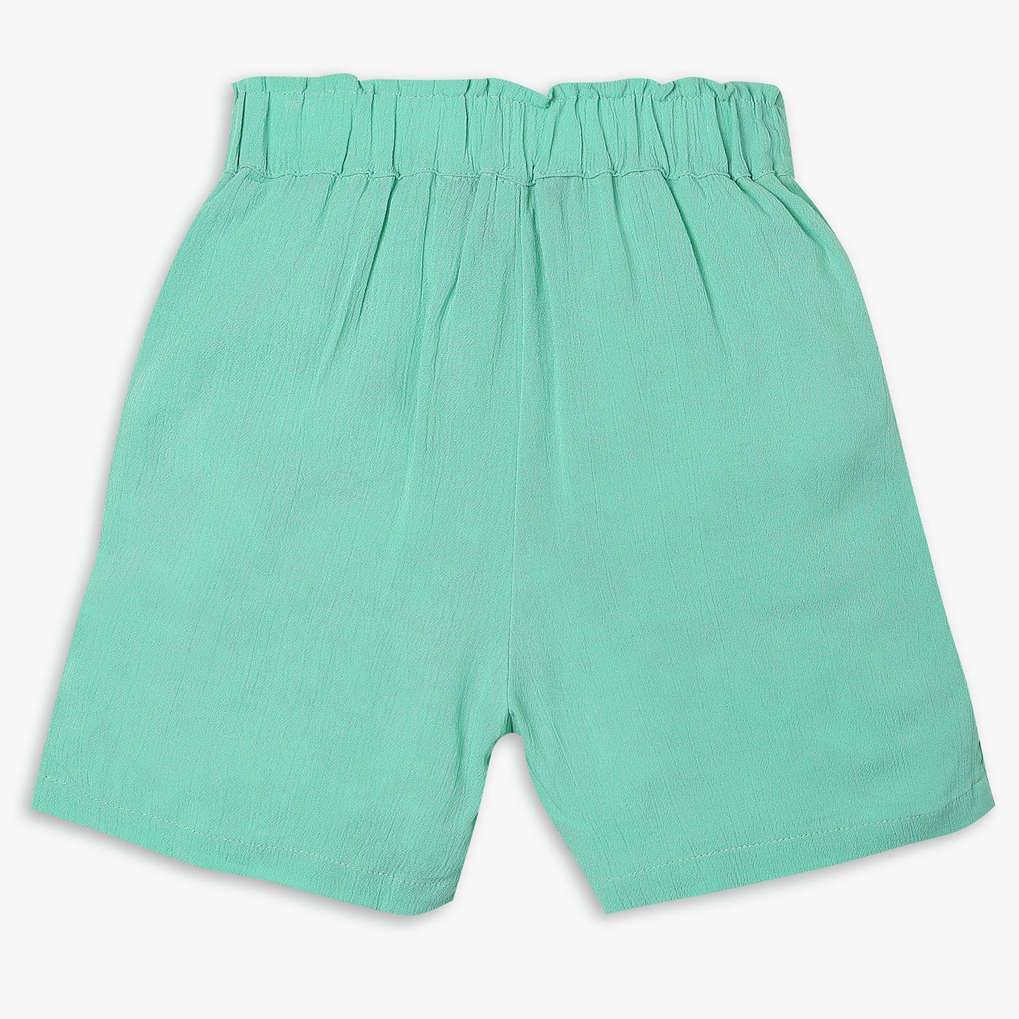 Girls Relaxed Fit Embroidered Mid Rise Shorts - Image 9