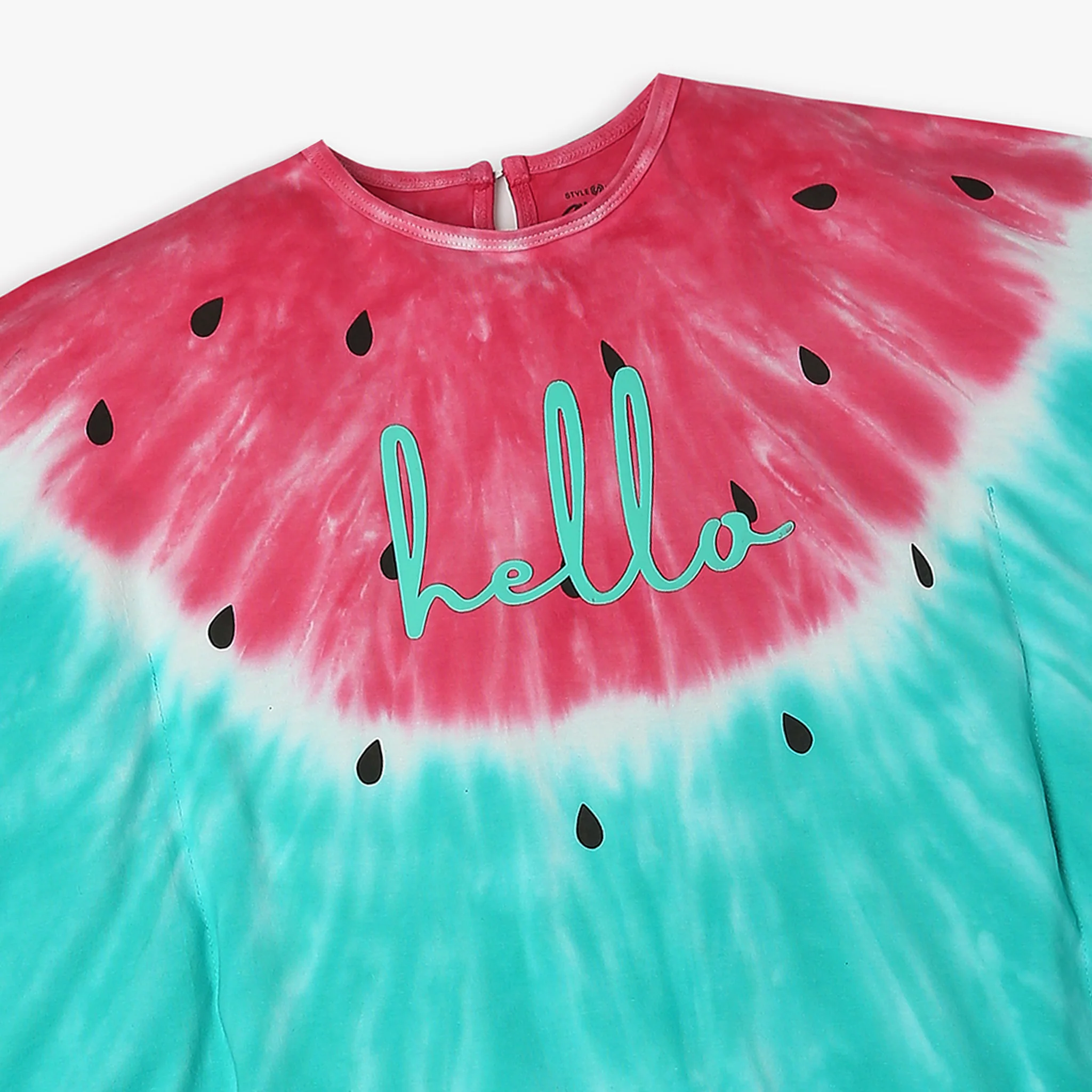 Girls Relaxed Fit Tie - Dye T-Shirt - Image 3