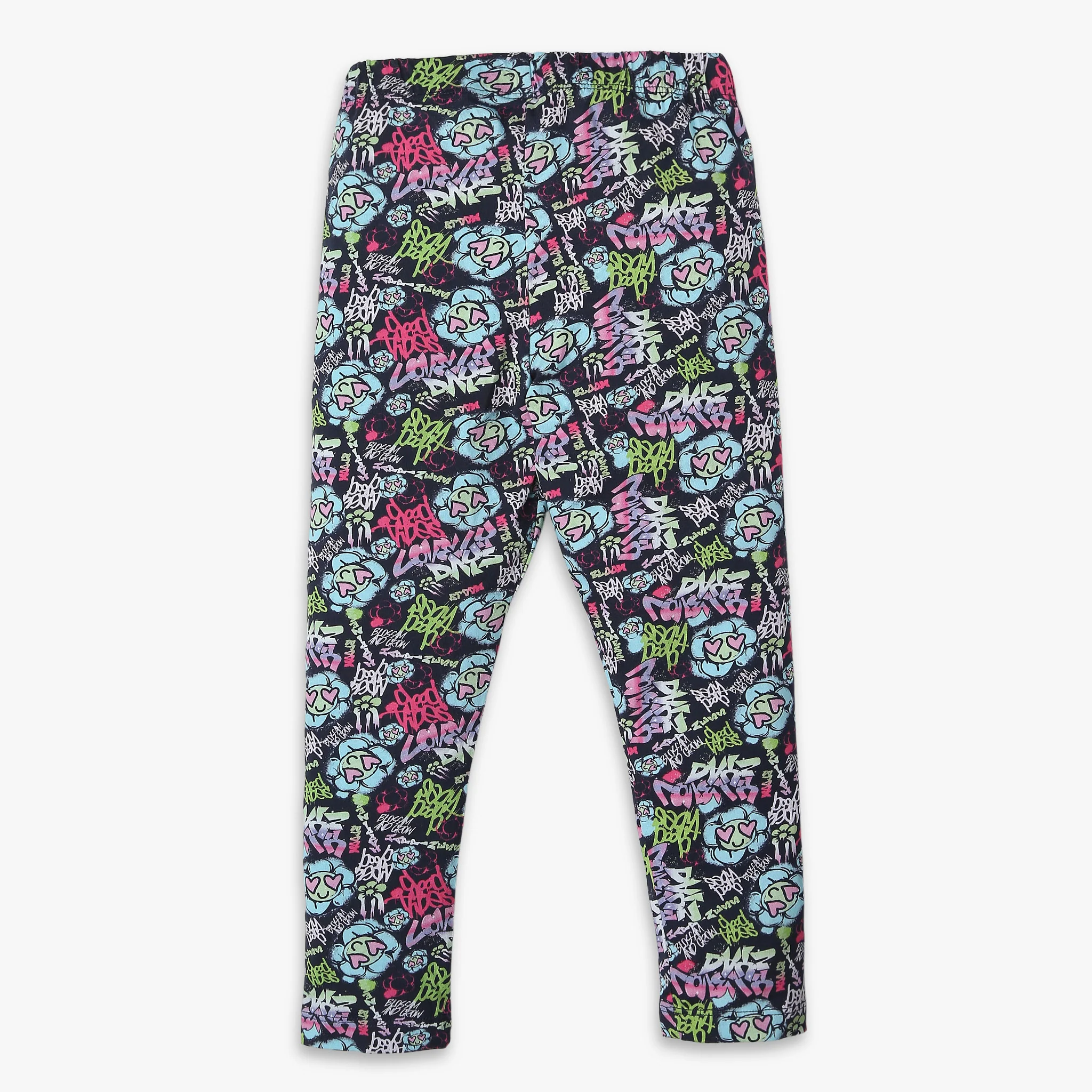 Girls Skinny Fit Ankle Length Printed Leggings - Image 2