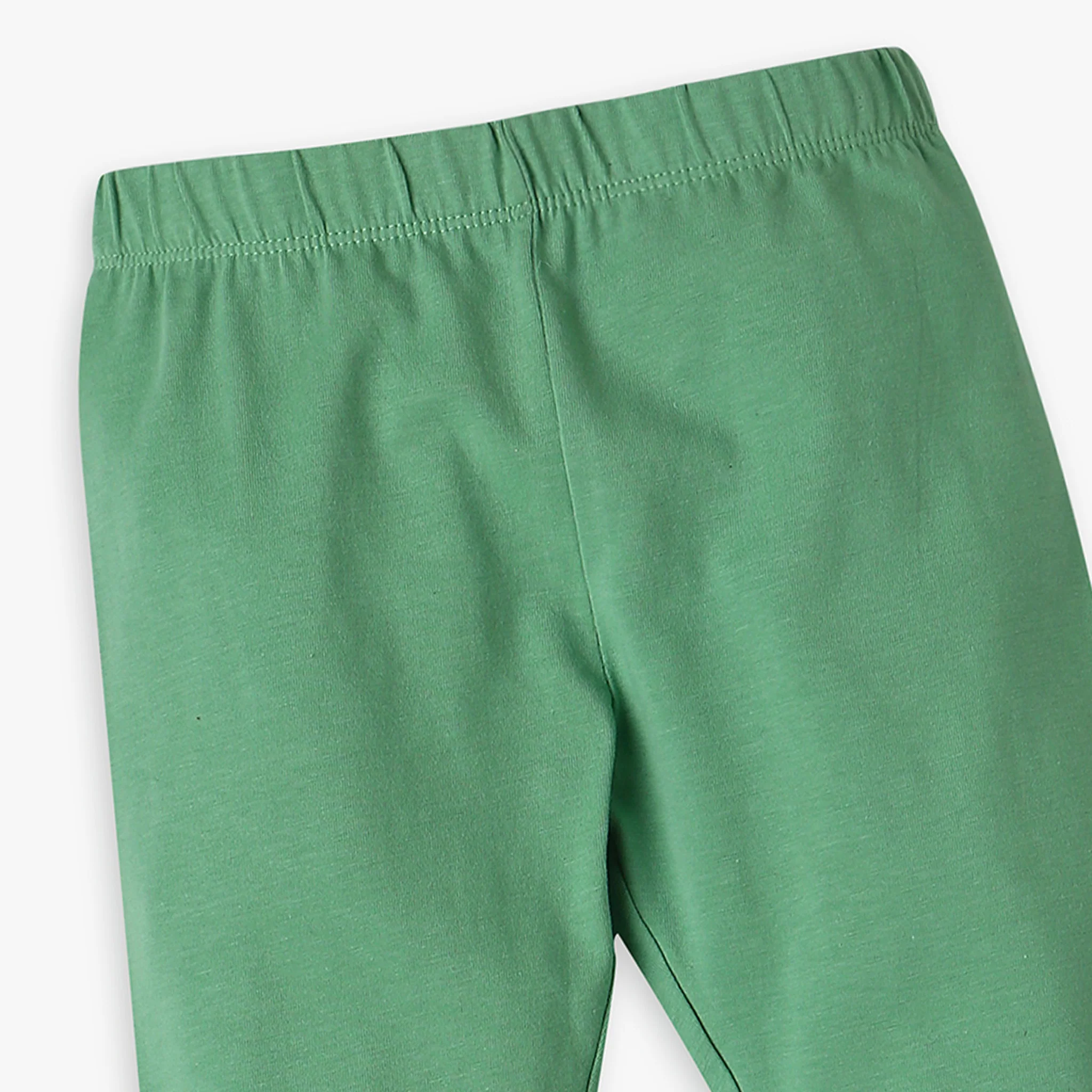 Girl's Skinny Fit Solid Mid Rise Leggings - Image 15