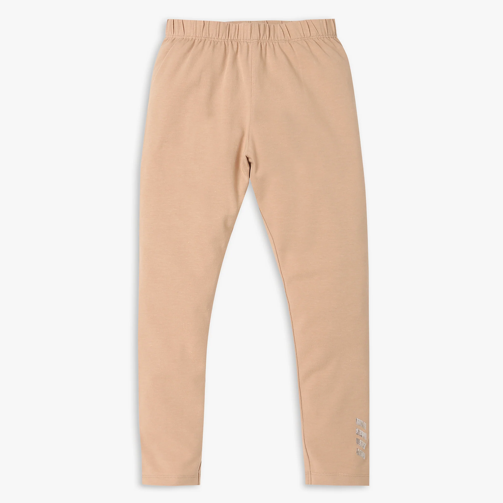 Girl's Skinny Fit Solid Mid Rise Leggings - Image 28