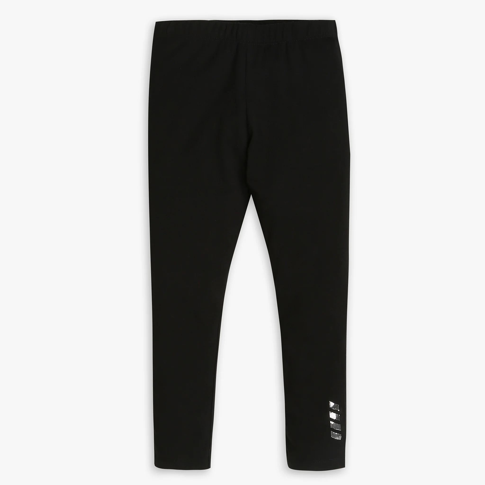 Girl's Skinny Fit Solid Mid Rise Leggings - Image 4