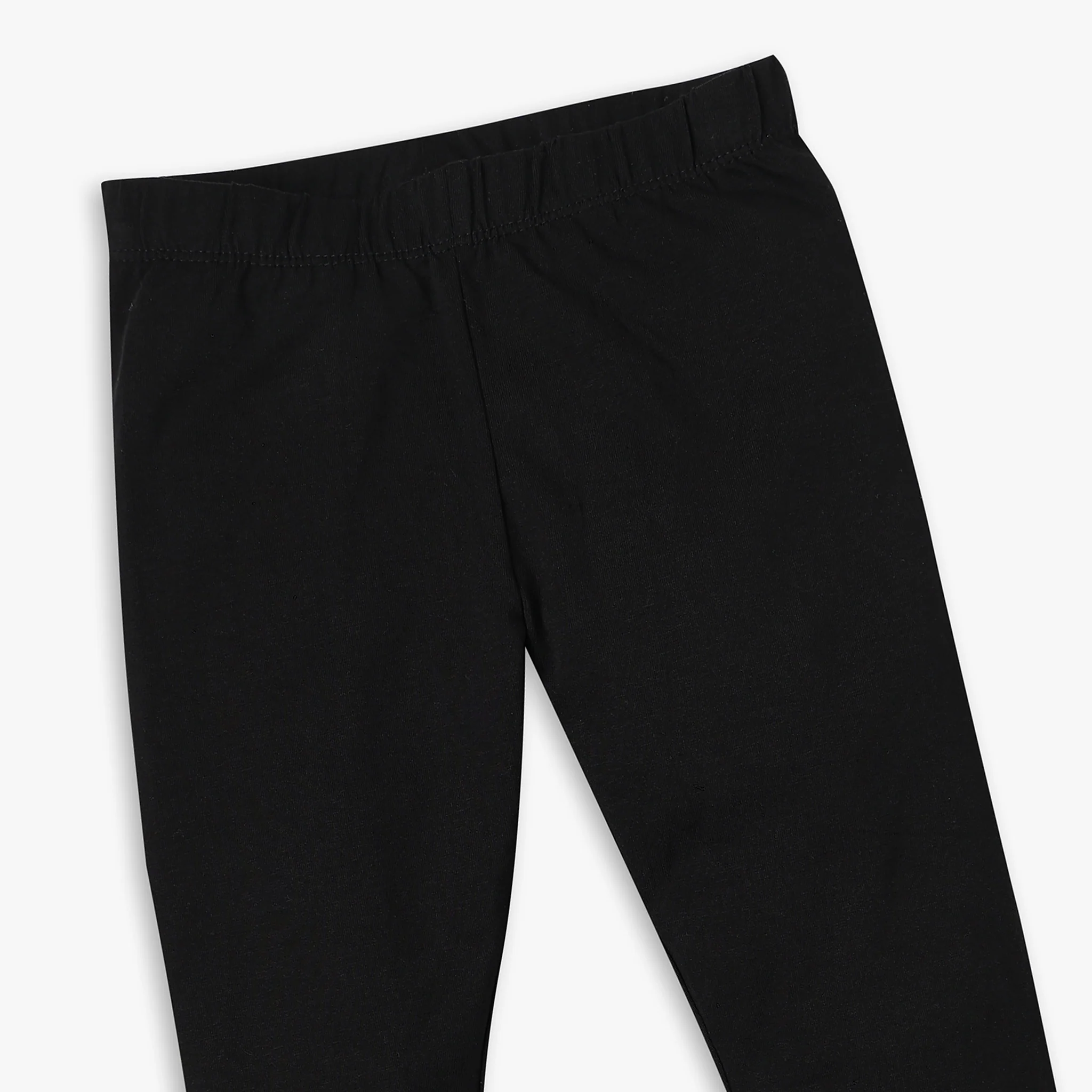 Girl's Skinny Fit Solid Mid Rise Leggings - Image 12