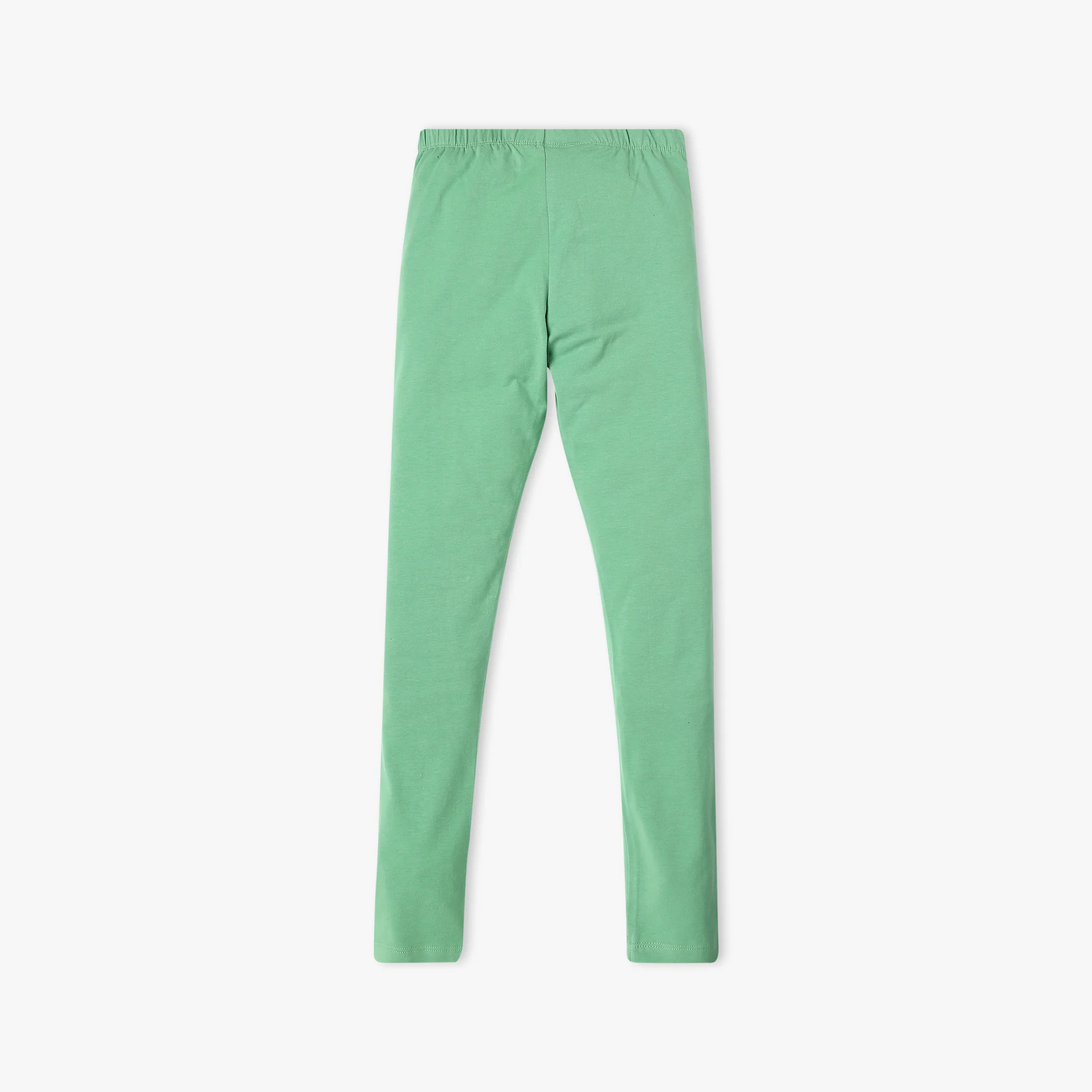 Girl's Skinny Fit Solid Mid Rise Leggings - Image 5
