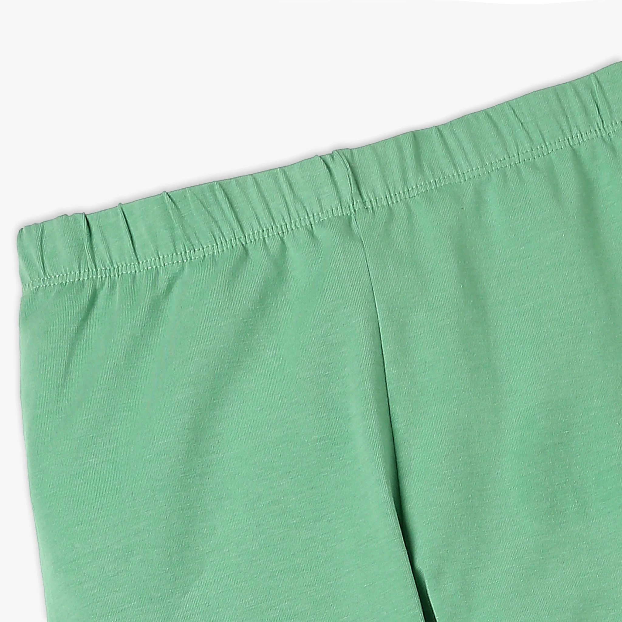 Girl's Skinny Fit Solid Mid Rise Leggings - Image 6