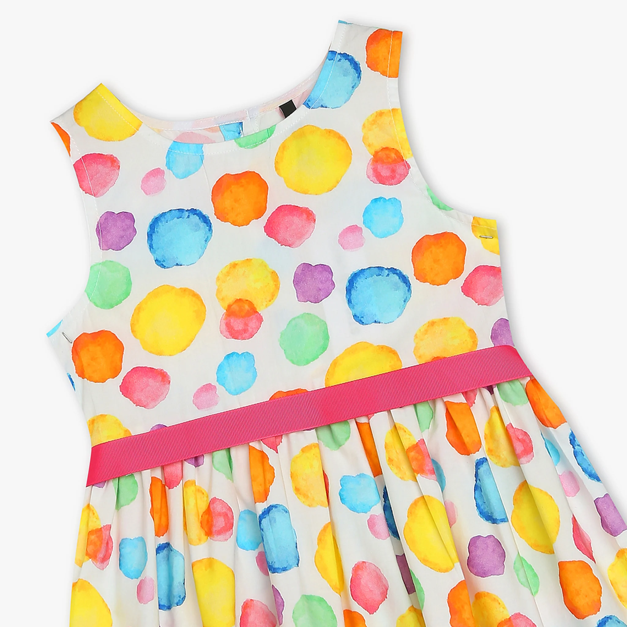 Girls Sleeveless Fashion Frock - Image 3
