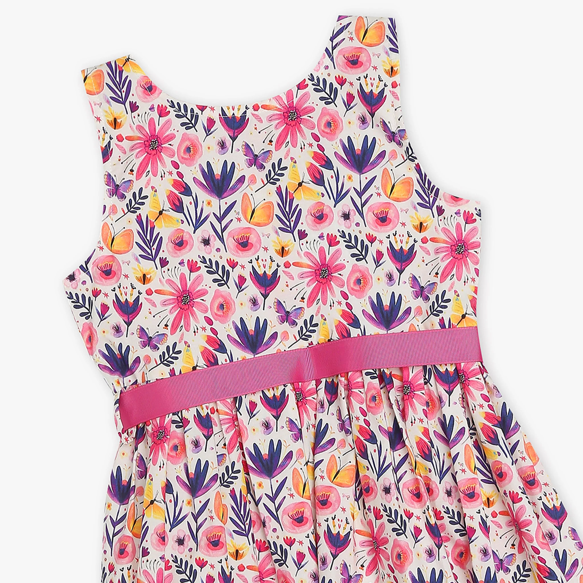 Girls Sleeveless Fashion Frock - Image 3
