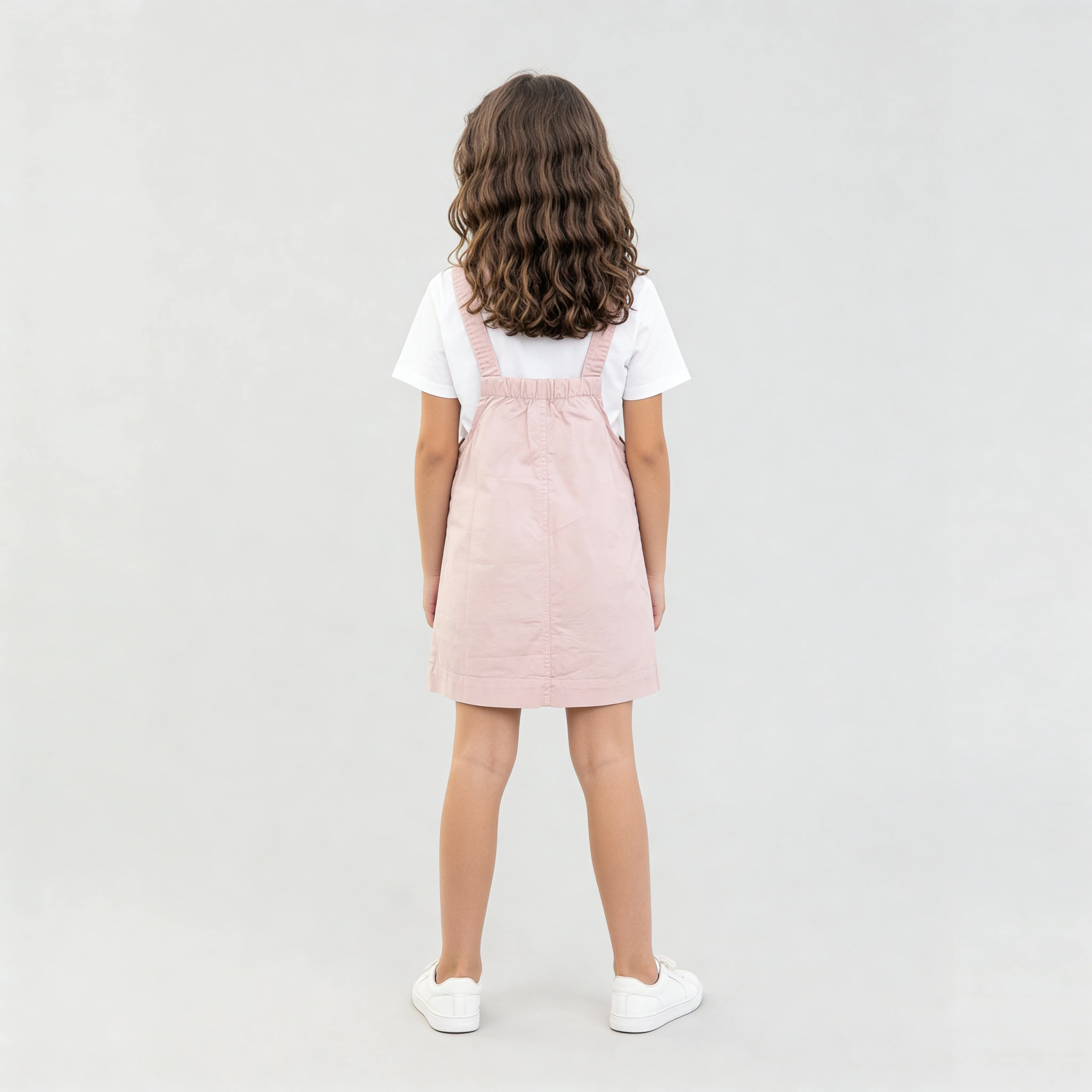 Girls Solid Dress - Image 3