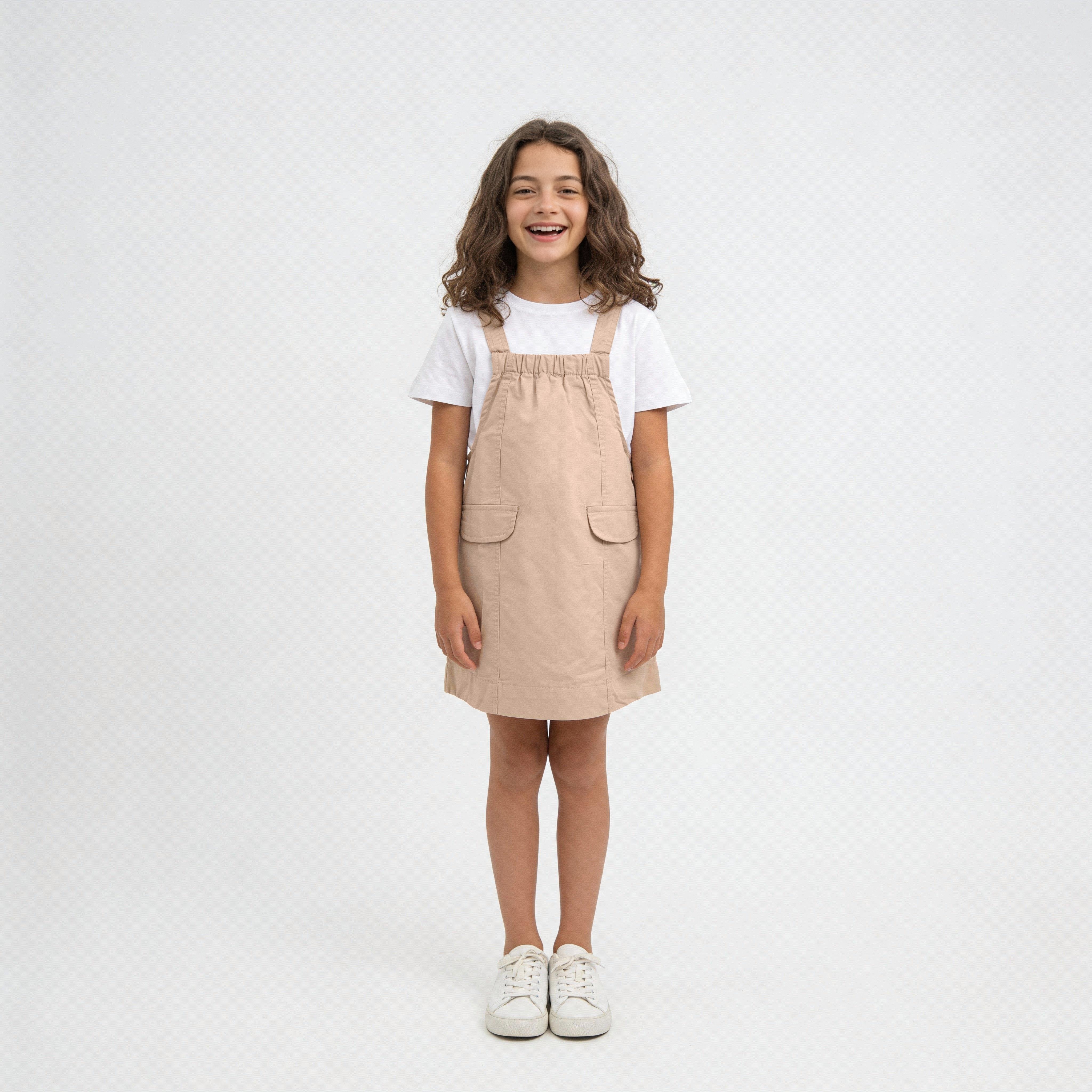 Girls Solid Dress - Image 7
