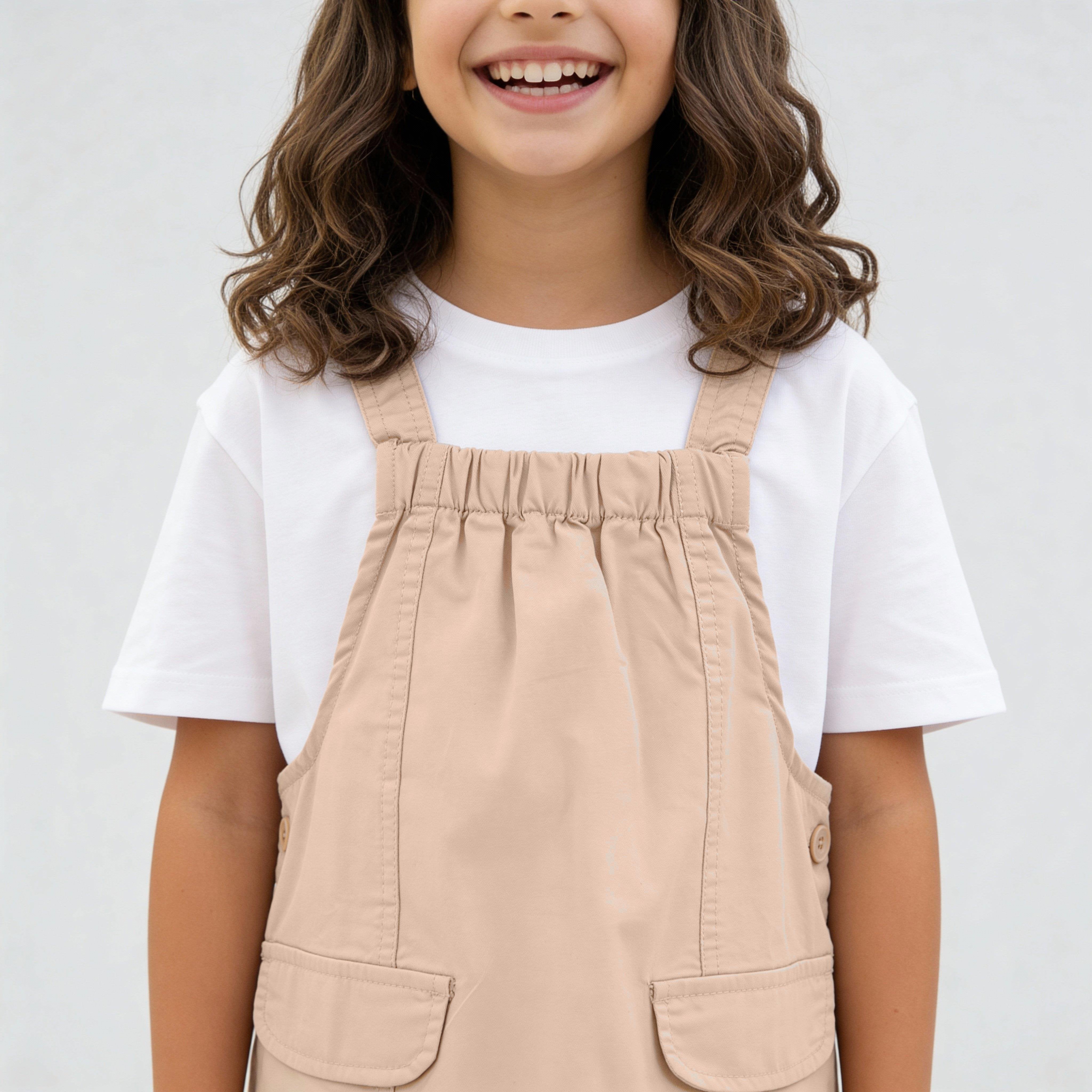 Girls Solid Dress - Image 9