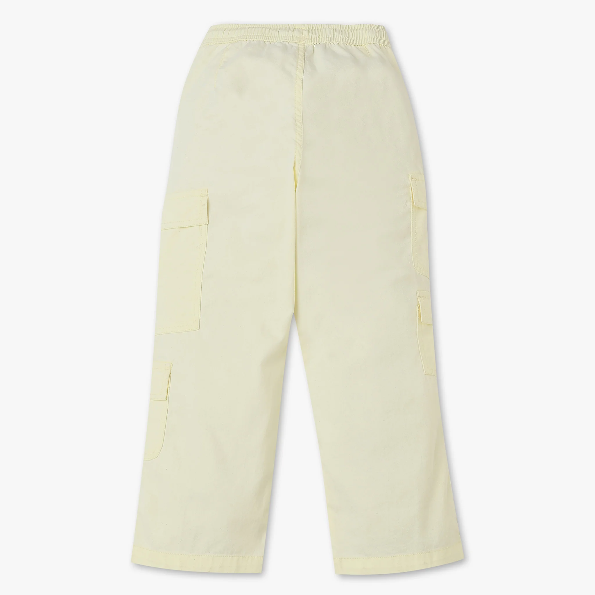Girls Solid Cotton Joggers - Image 5