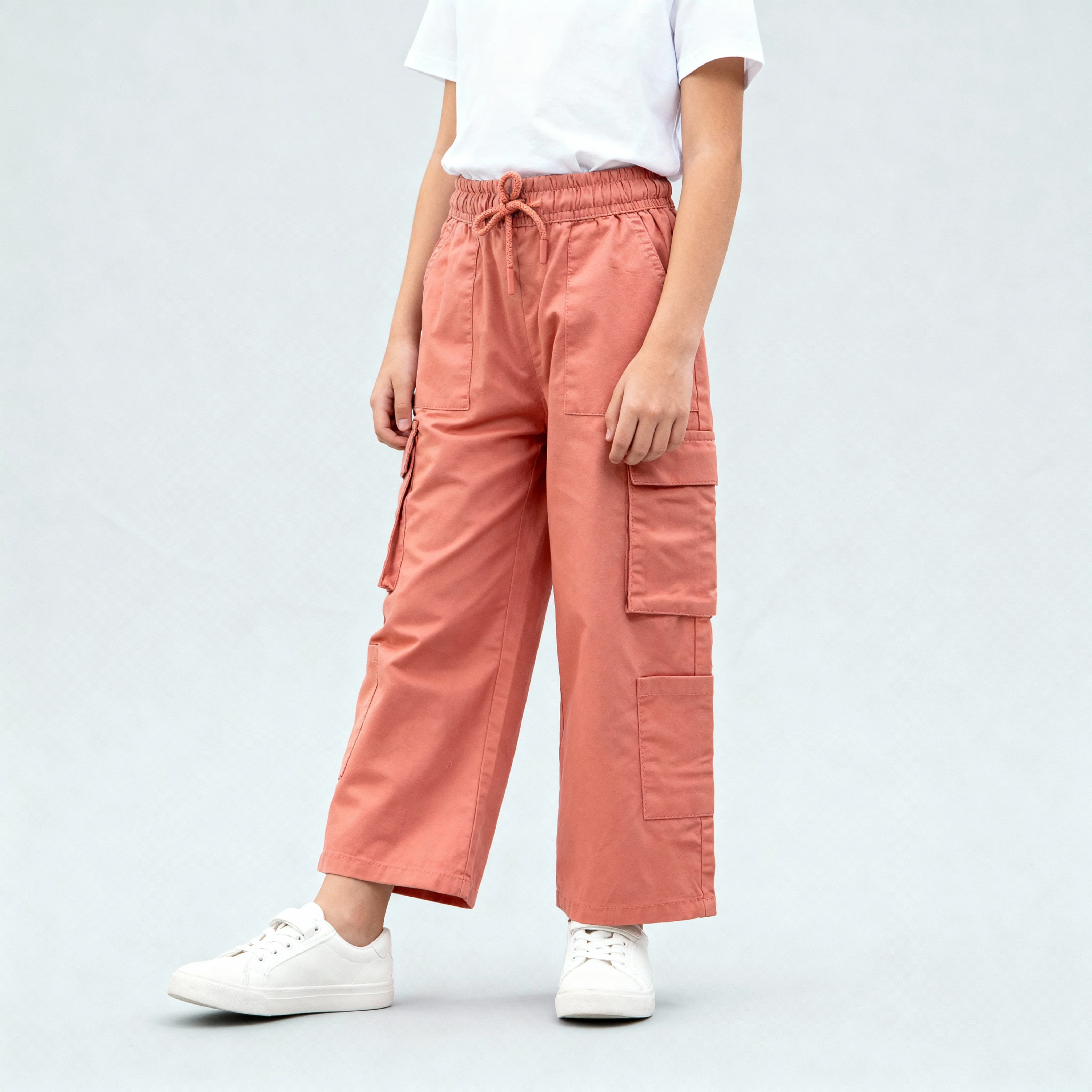 Girls Solid Joggers - Image 5