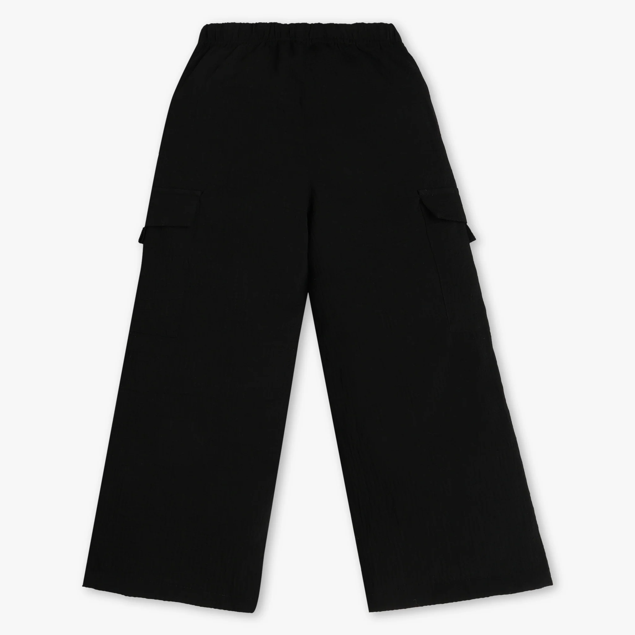Girls Cotton Solid Joggers - Image 2