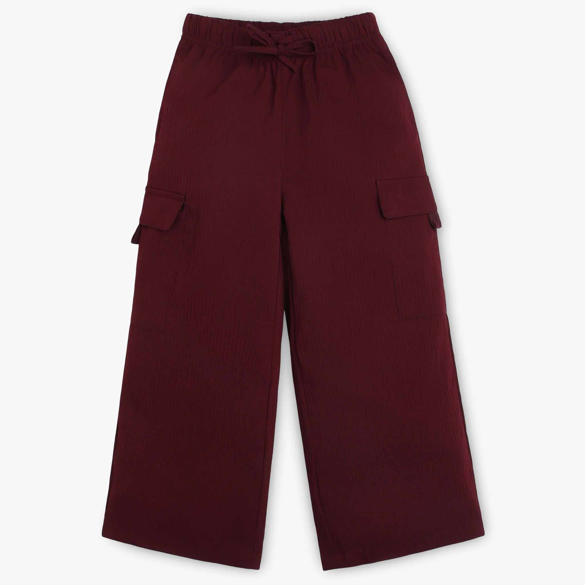 Girls Cotton Solid Joggers - Image 4